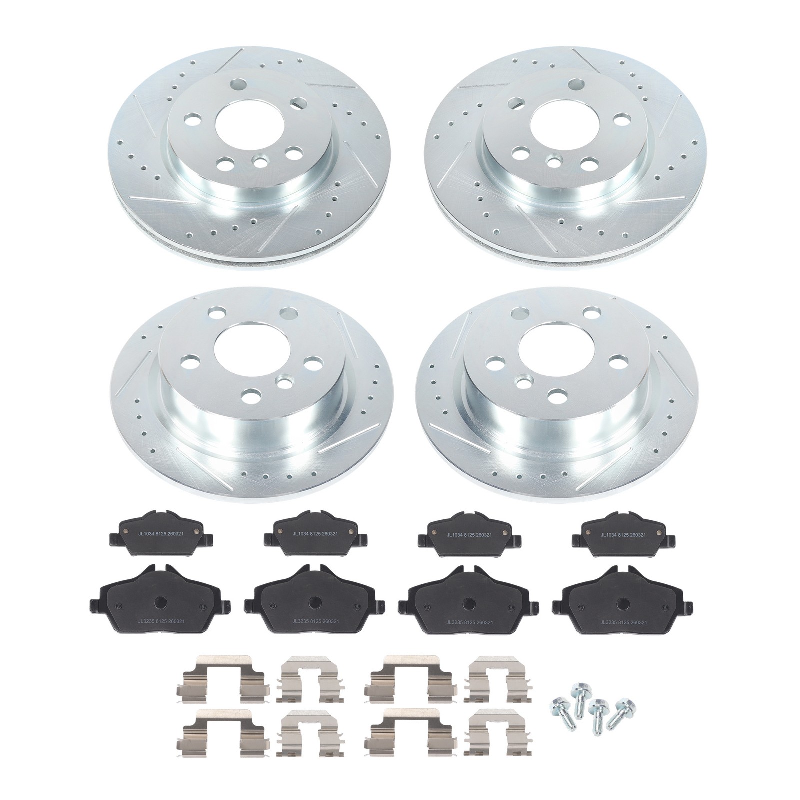 Labwork Drilled Brake Rotor & Brake Pads For Mini Cooper F56/F57 15-16 L3 1.5L