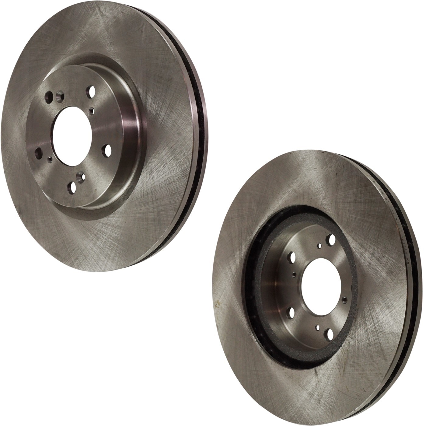 Front Brake Disc Set For 2011-2014 Honda Odyssey Plain Surface Cast Iron 5 Lugs