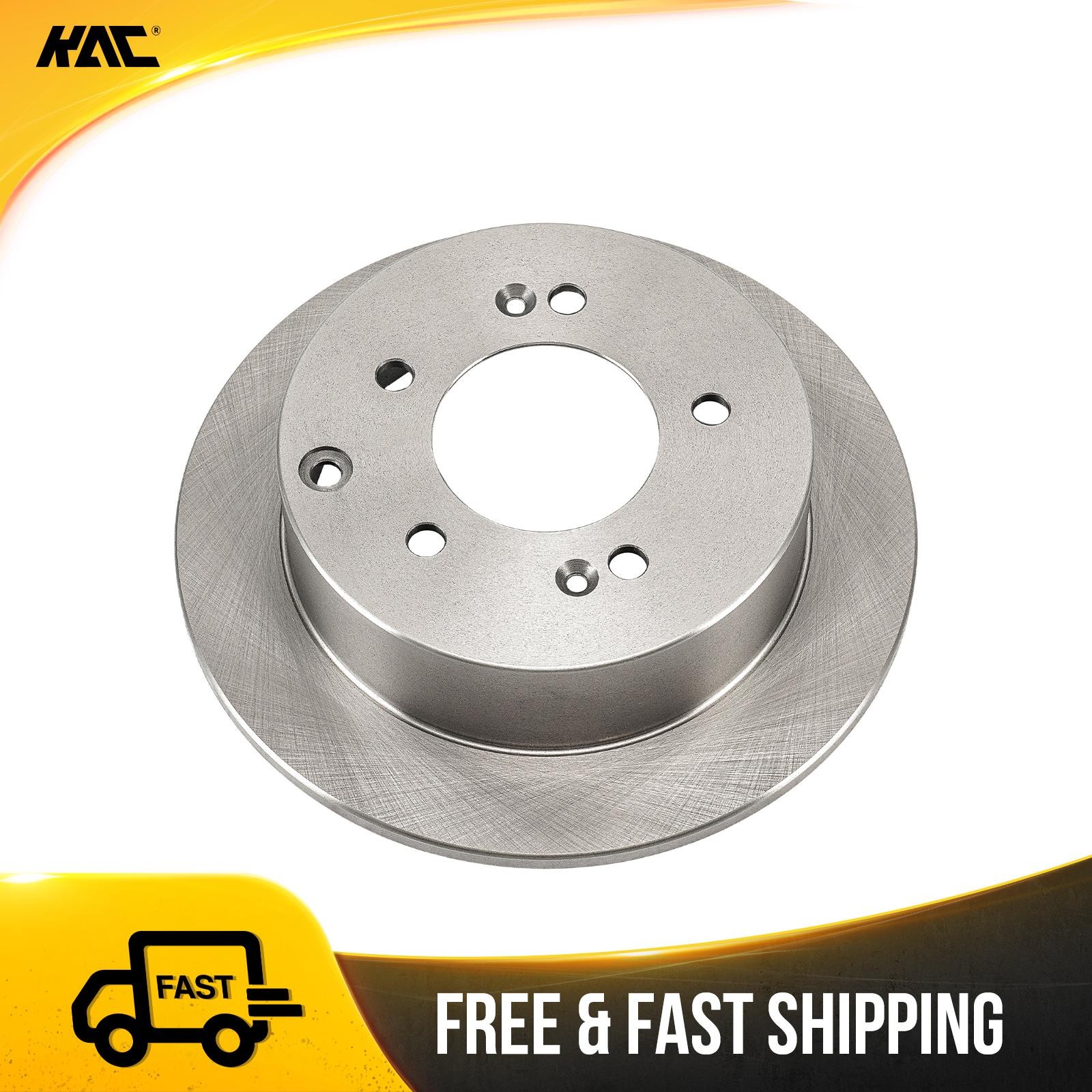 Rear Brake Rotor 262mm Solid Rust Preventative For 2010 2011 Kia Soul 980751R