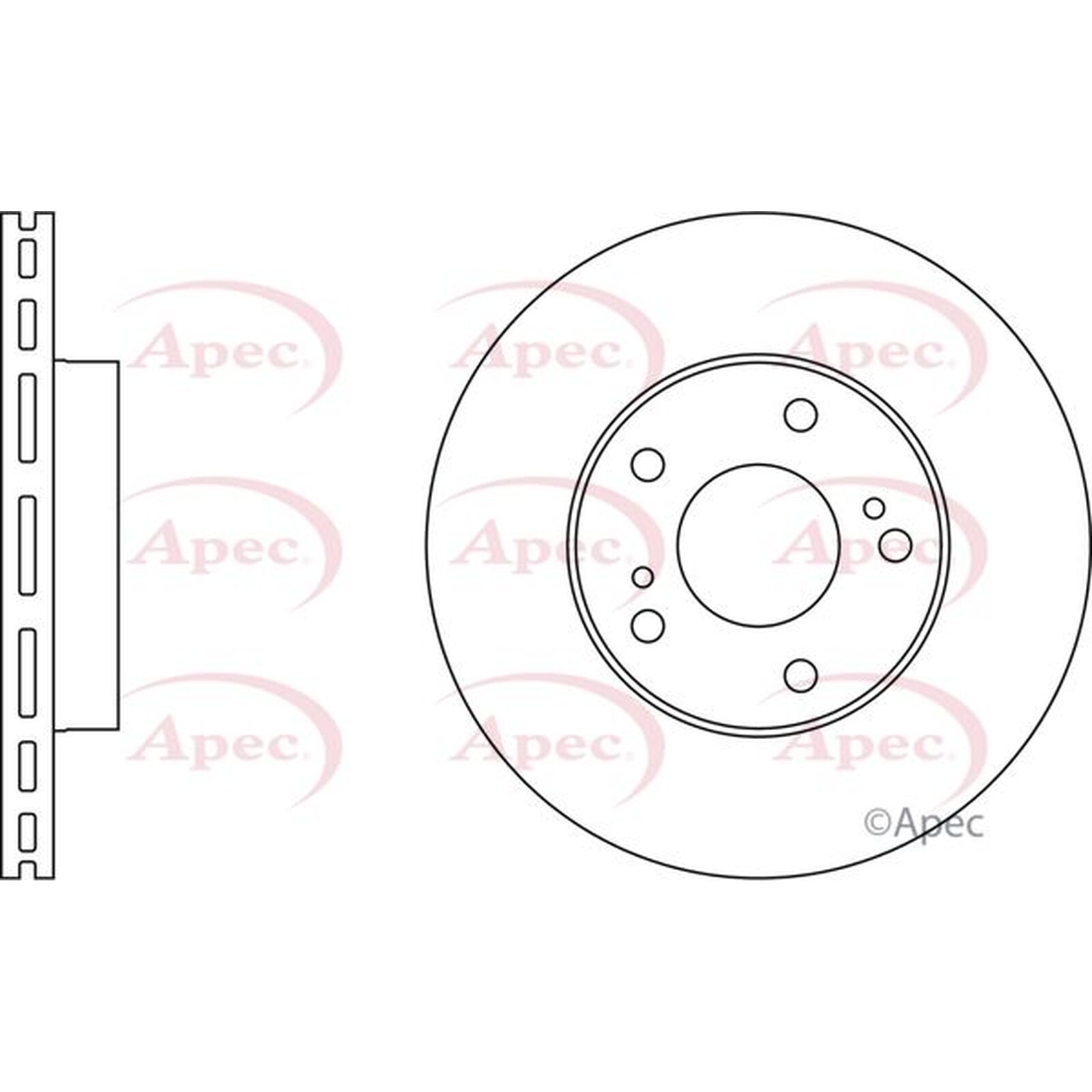 Apec Front Brake Disc DSK690 – OE High Quality Precision Engineered Part