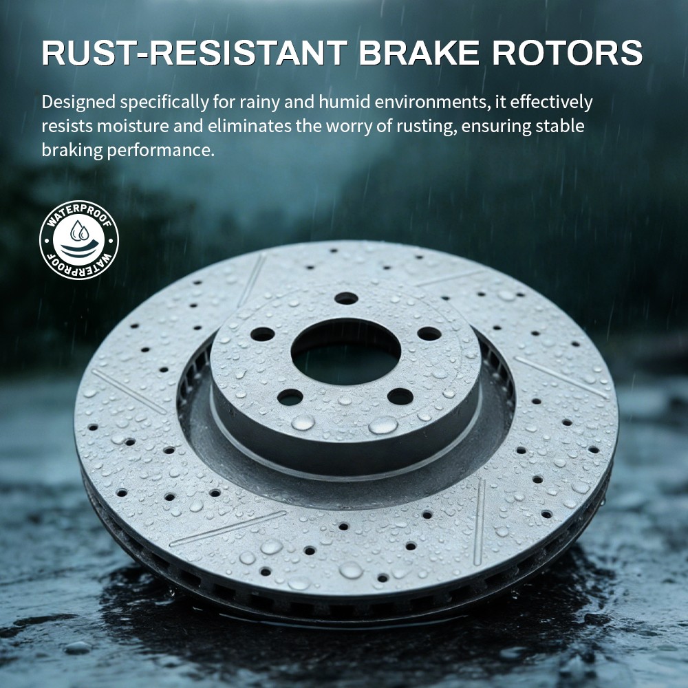 Front Rear Brake Disc Rotors &Ceramic Brake Pads For 2002 2003 2004 Toyota Camry