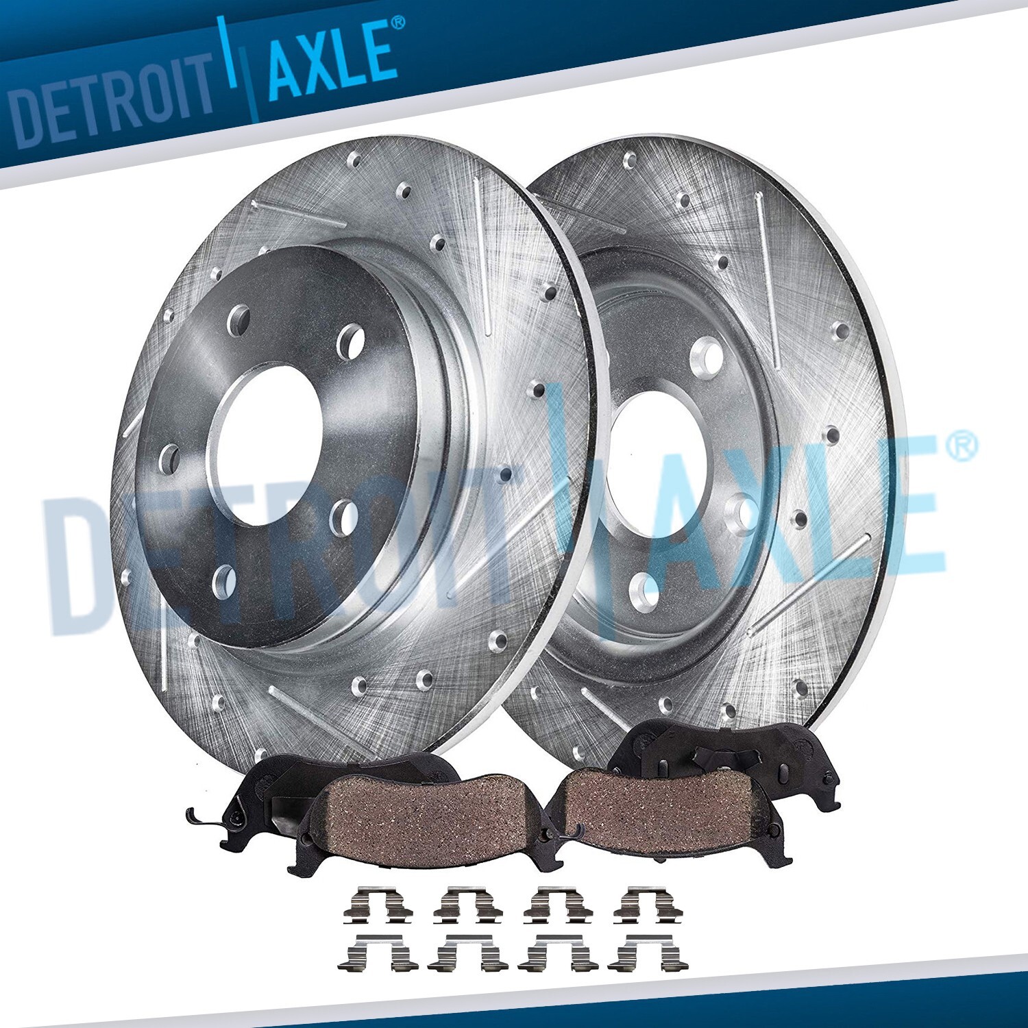 11.46” Rear Drilled Rotors Ceramic Pads for Nissan Altima Maxima Sentra Juke