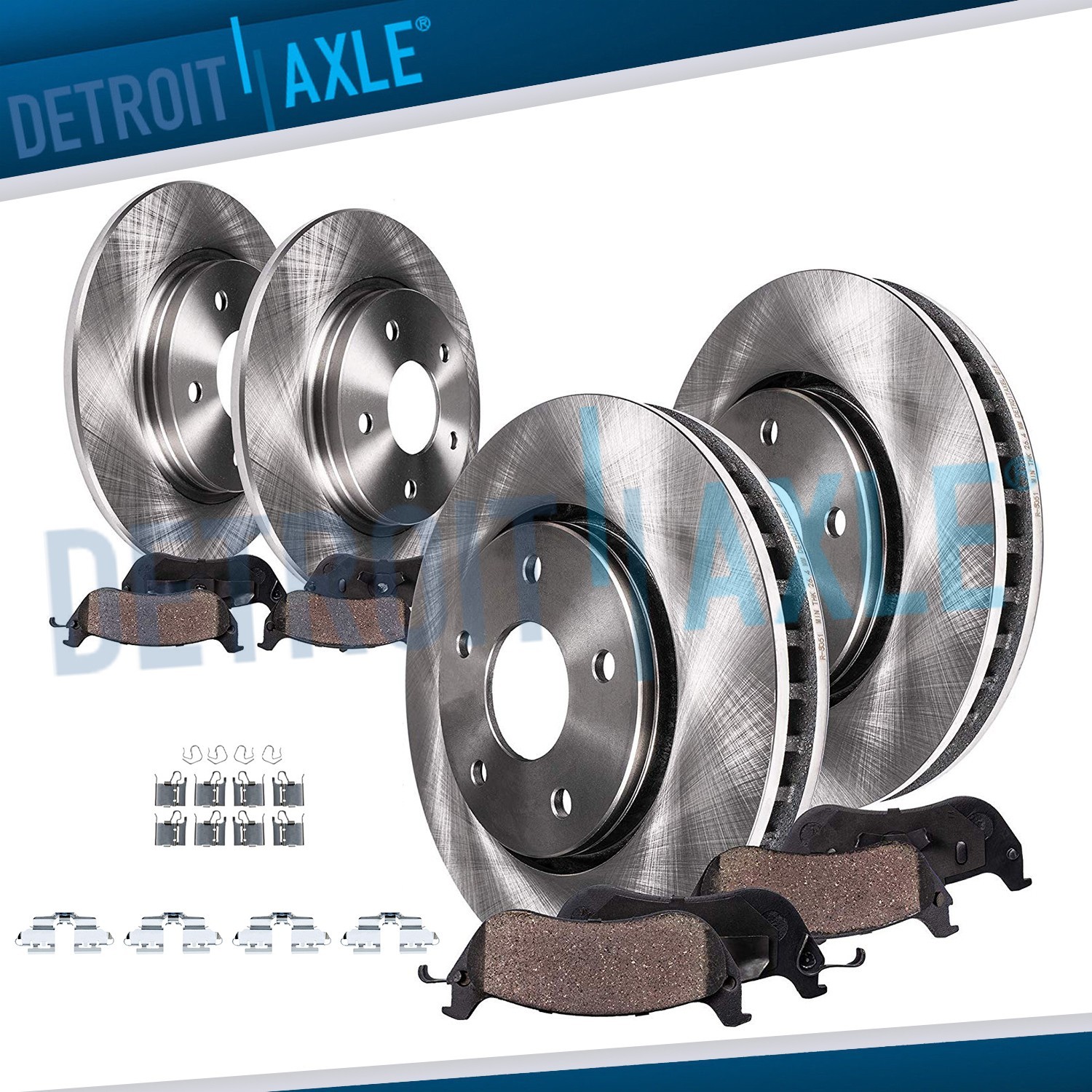 8pc Front Rear Disc Brake Rotors and Ceramic Brake Pads for 2011 – 2016 Scion tC