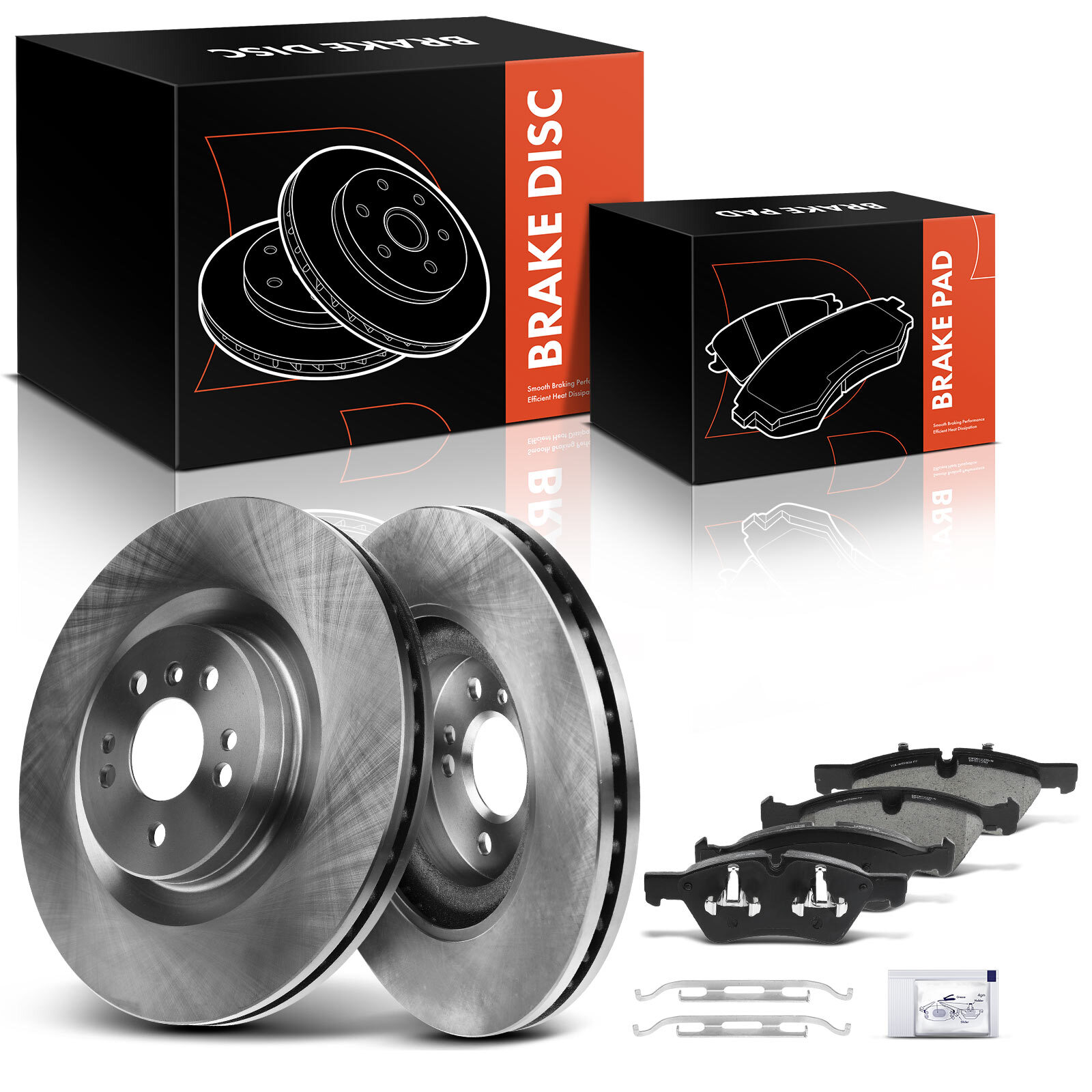 Front Disc Rotor & Ceramic Brake Pad for Mercedes-Benz X164 W164 W251 2007-2013