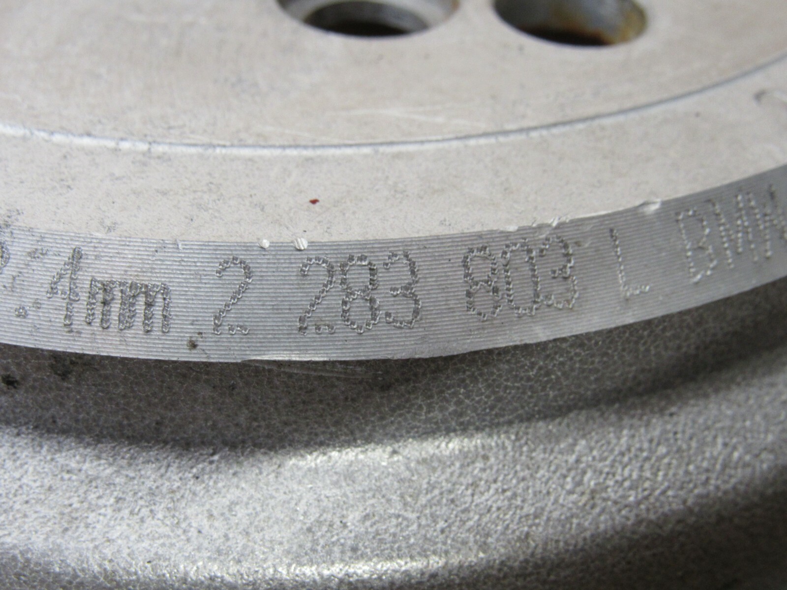 2008-2013 BMW E90 E92 E93 M3 S65 REAR LEFT SIDE BRAKE ROTOR 22.4 MM OEM 17822 B