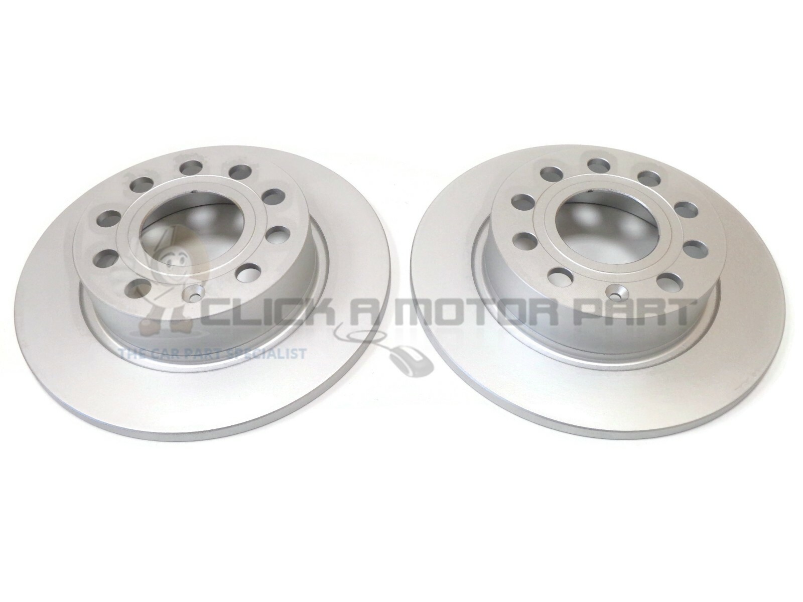 VW GOLF MK5 2.0TDI + GTi 05-09 REAR 2 BRAKE DISCS SET 255mm NO PADS (CHECK SIZE)
