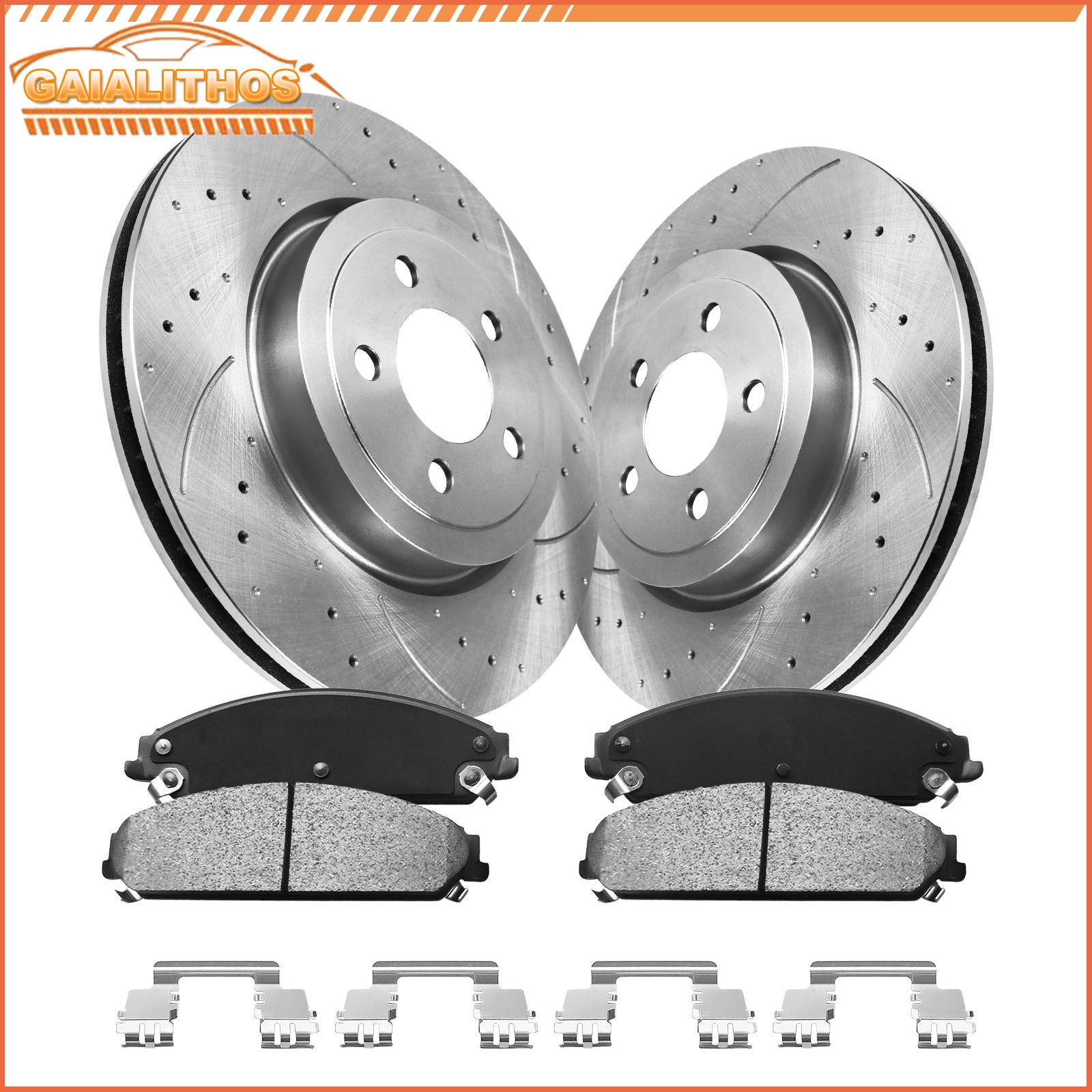 345mm Front Disc Rotors Ceramic Brake Pads for Dodge Charger Magnum Chrysler 300