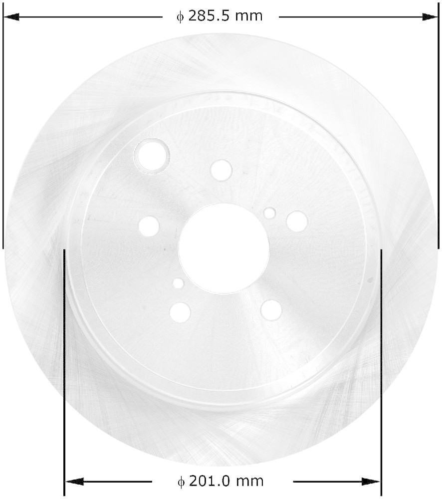 Disc Brake Rotor-Natural Bendix PRT5811