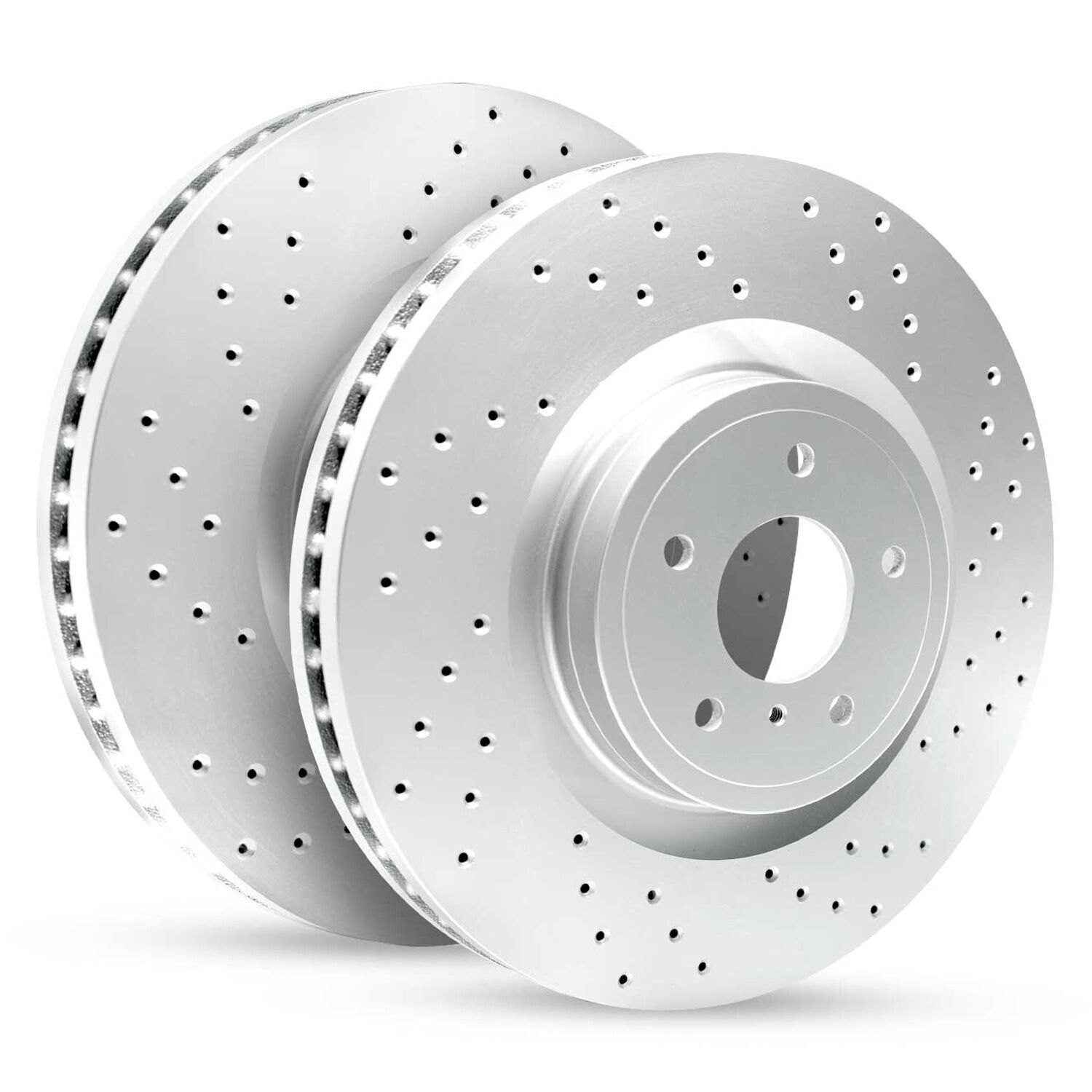 For Mercedes-Benz SL450 17-20 R1 Concepts Drilled & Slotted Rear Brake Rotor Set