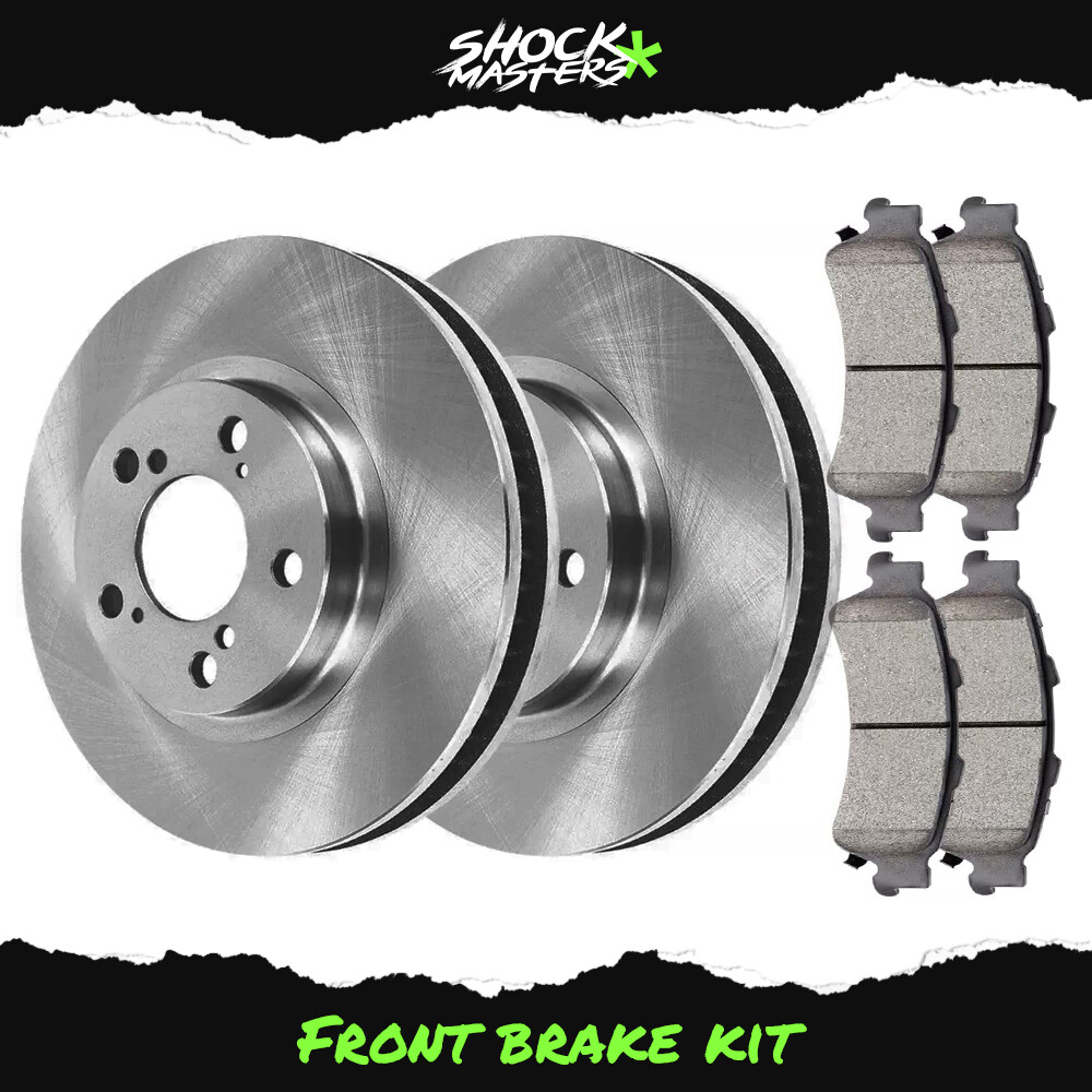Front Brake Rotors & Ceramic Pads Kit for 2009-2015 Honda Pilot