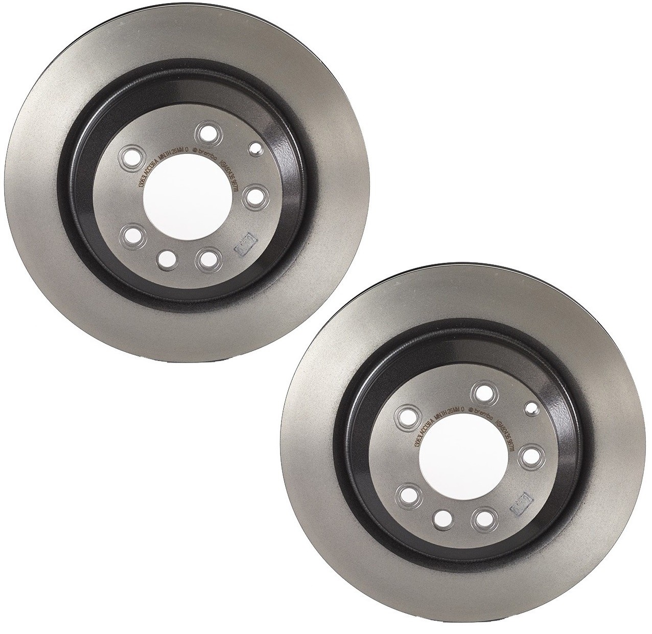 Brembo Pair Set of 2 Rear 358mm Disc Brake Rotors for Audi Q7 VW Touareg Cayenne