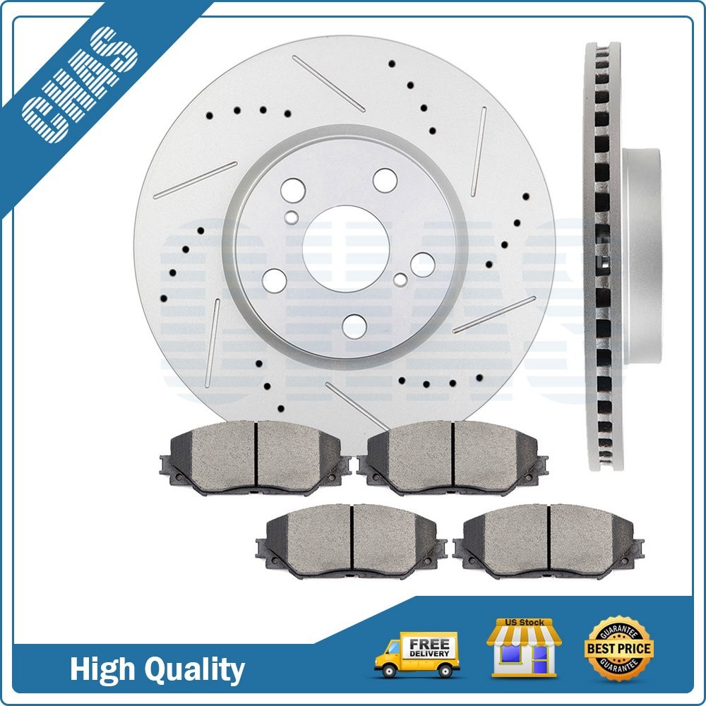 Front Brake Ceramic Pads And Rotors Fits 09-19 Toyota for Corolla 08-14 Scion xD