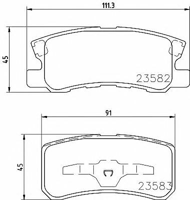 TEXTAR Rear Axle BRAKE DISCS + PADS for CHRYSLER SEBRING Cabrio 2.4 2007-2010