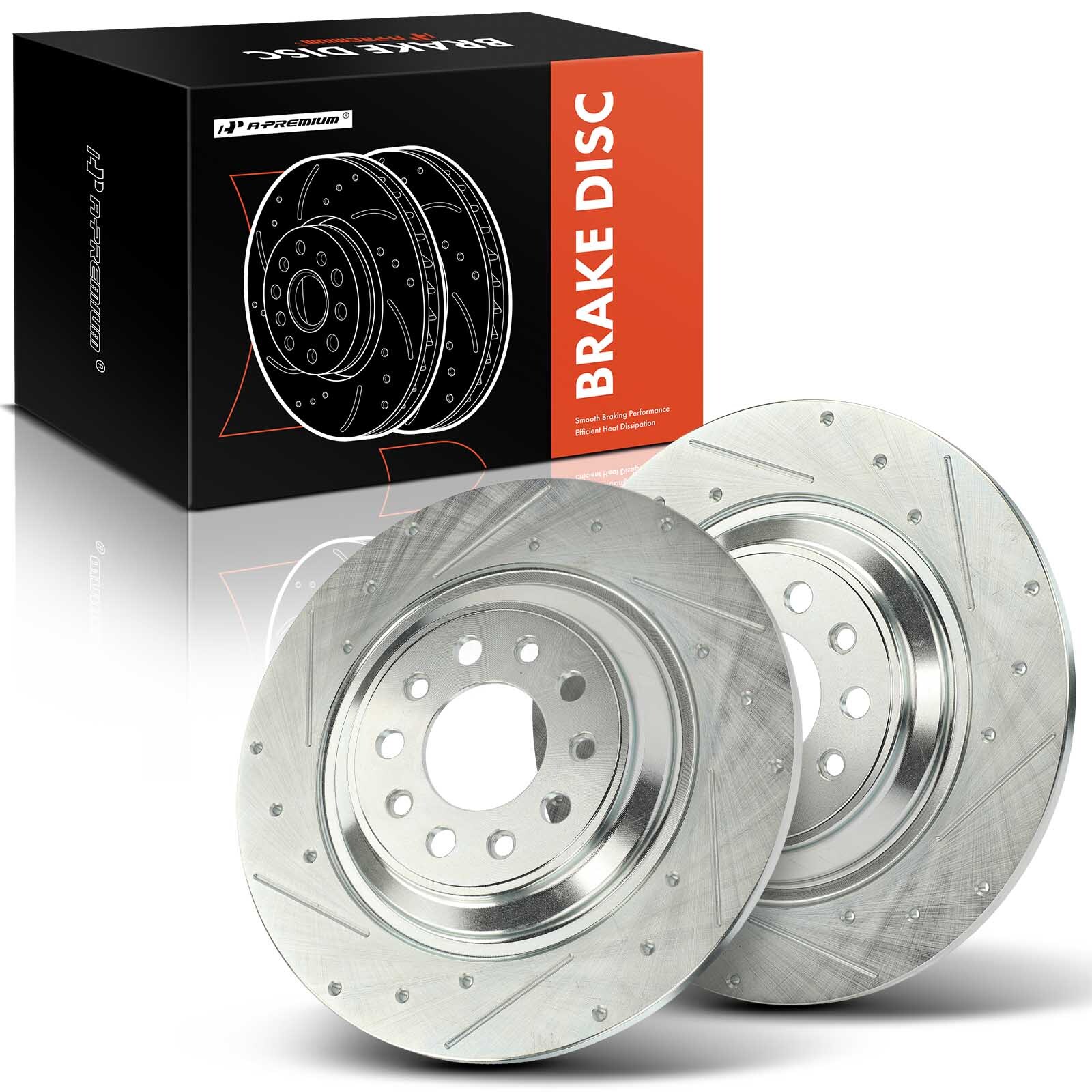 A-Premium Rear Side Drilled Brake Rotor for Jeep KL Cherokee 2014-2023 320 mm