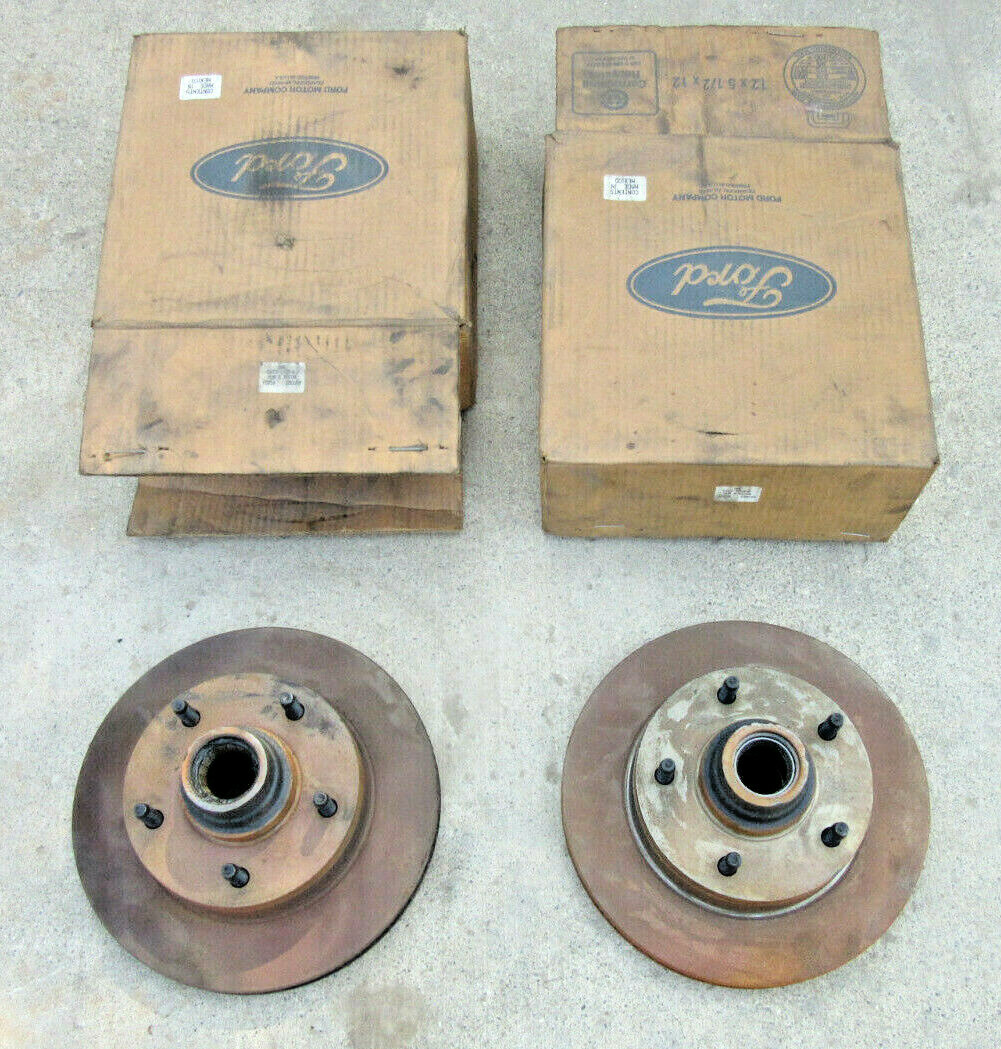 Nos Ford Front Brake Rotor & Hub Set 2wd GENUINE USA OEM !!!