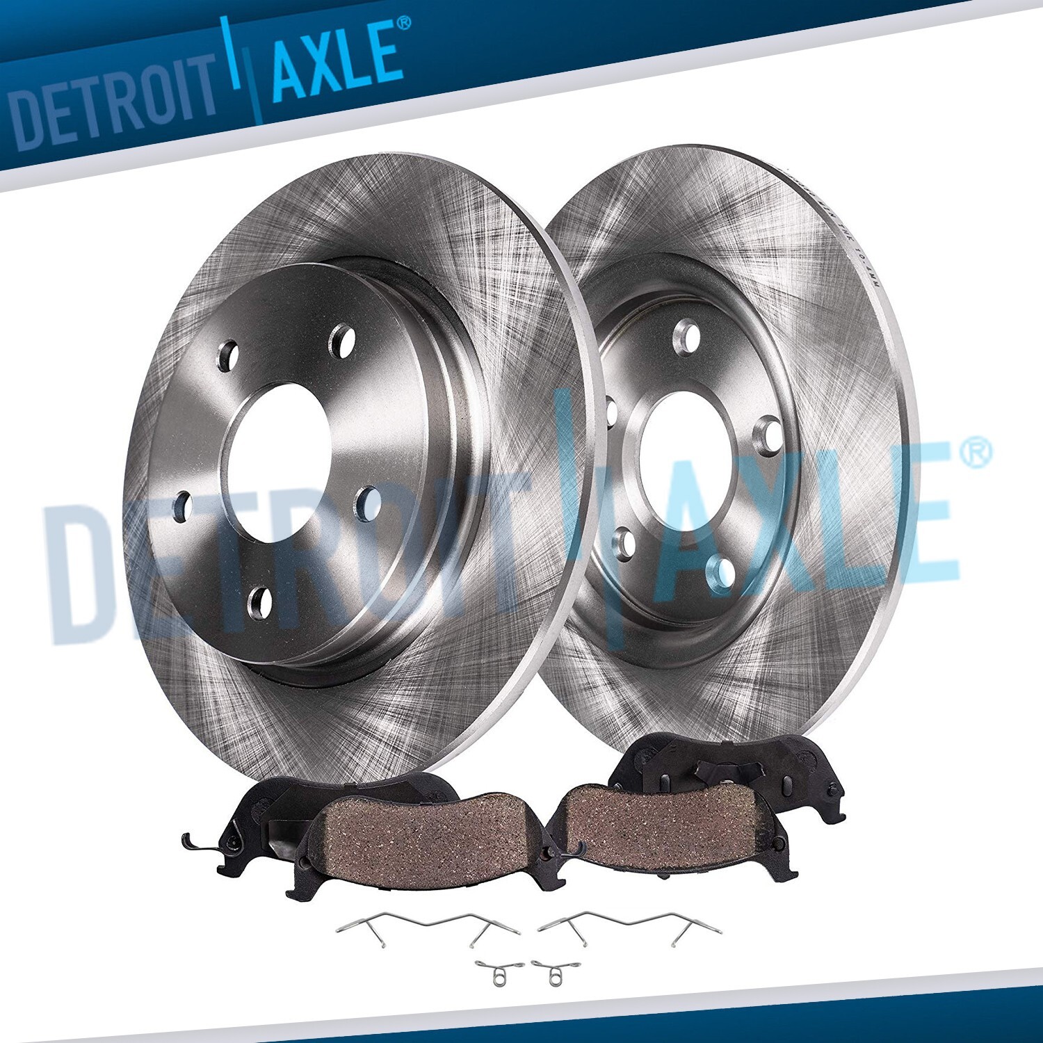 265mm Rear Disc Rotors Ceramic Brake Pads for 2019 2020 2021 Mazda 3 Sport CX-30