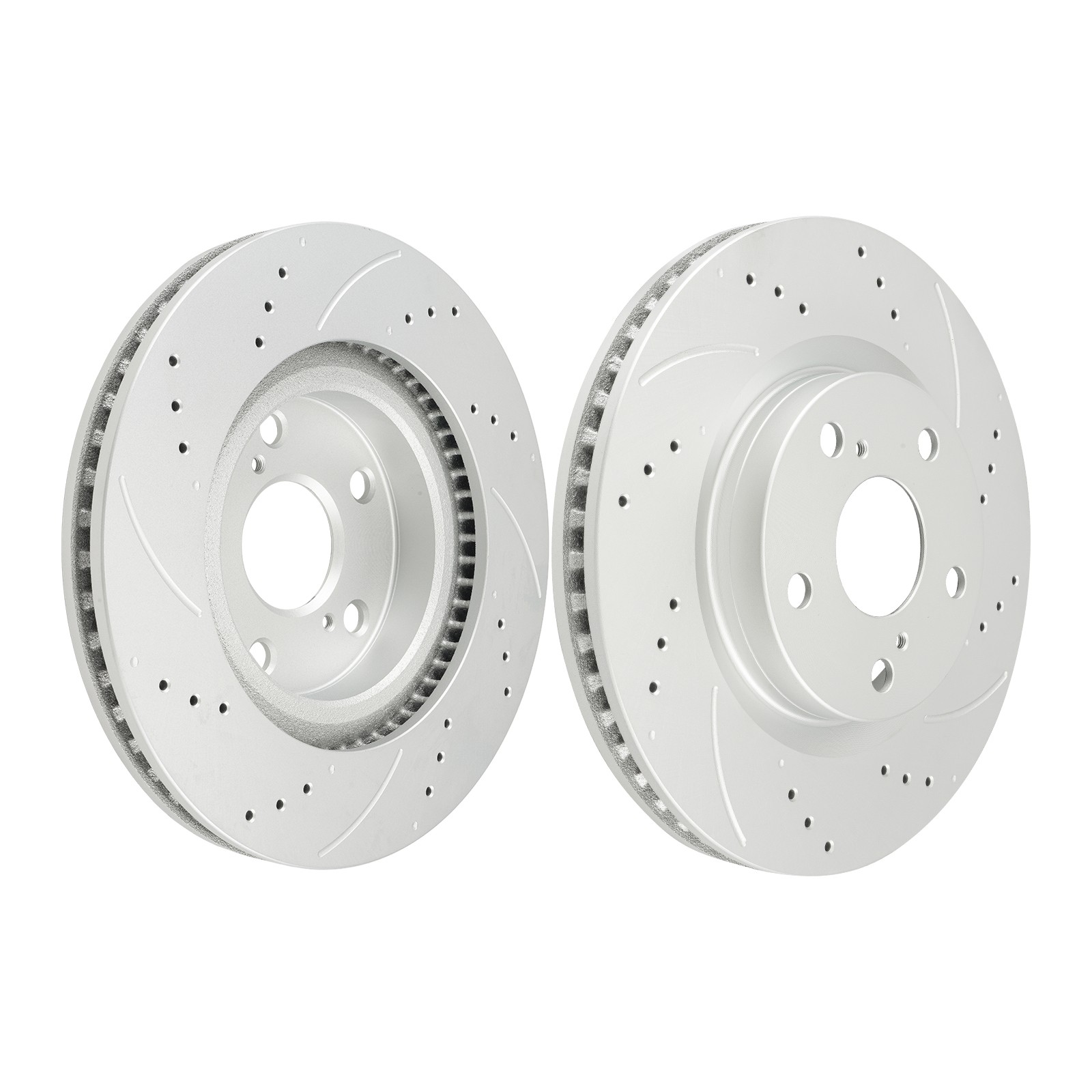 Front Drilled & Slotted Rotors for 2007-2017 Toyota Camry 2013-2015 Toyota RAV4