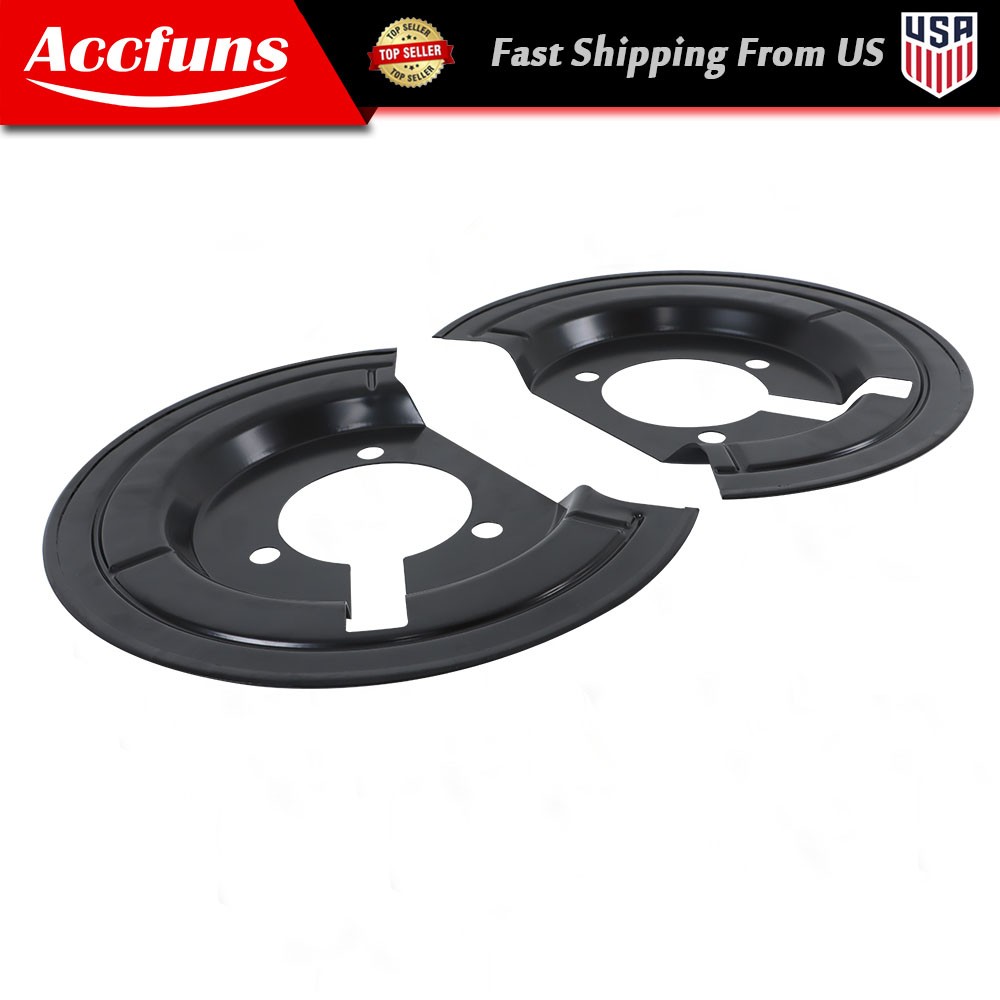 Set of 2 Brake Dust Shields Front For Dodge Ram 1500 2003-2010 5.7L V8 GAS