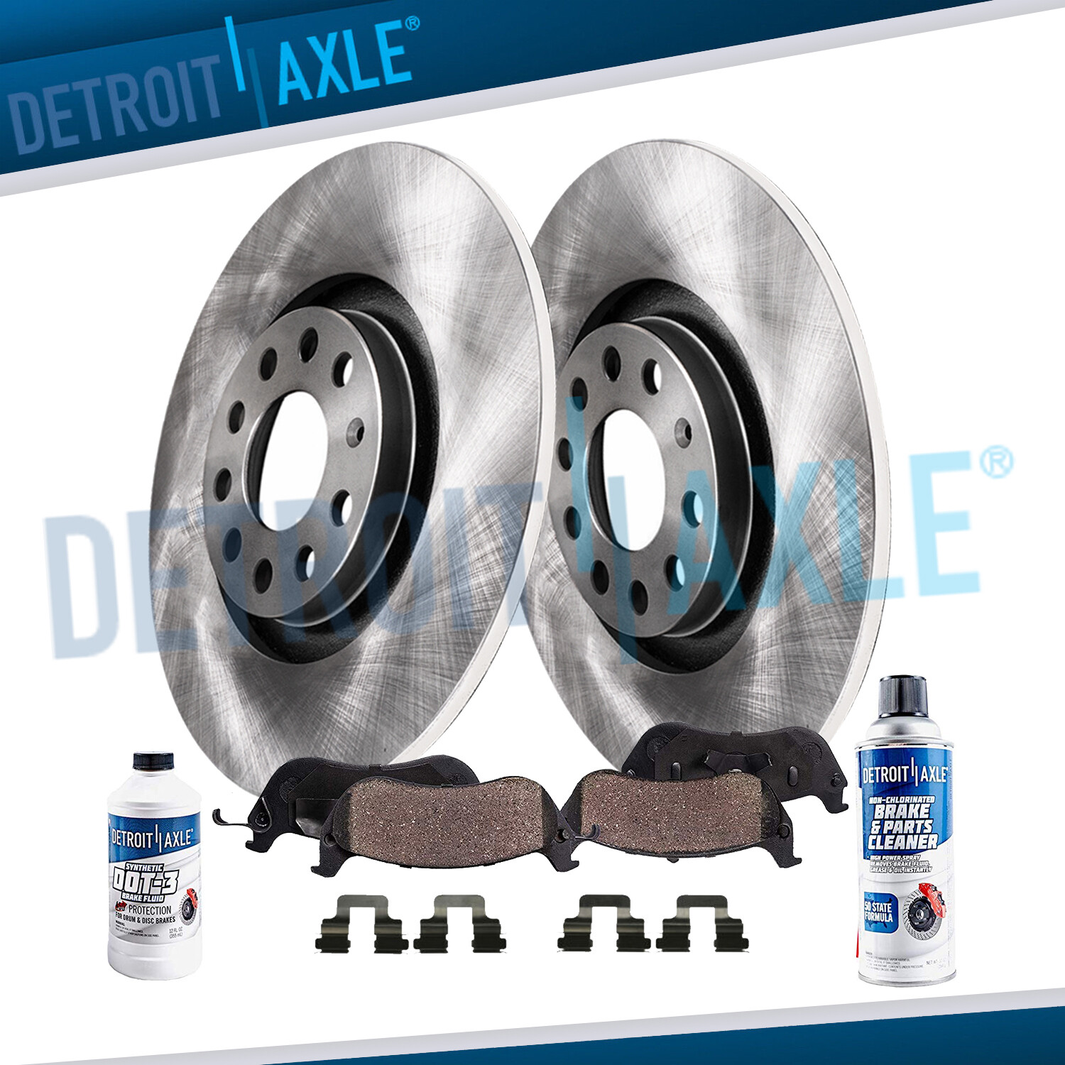260mm Rear Disc Rotors Ceramic Brake Pads for Volkswagen Jetta Golf Rabbit Audi
