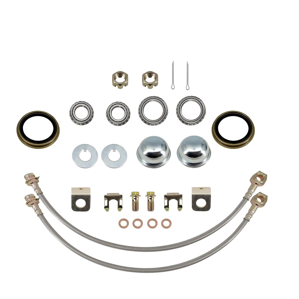 Silver 11 inch Brake Complete Kit For Ford 5×4-1/2 Bolt Pattern Fits Mustang II