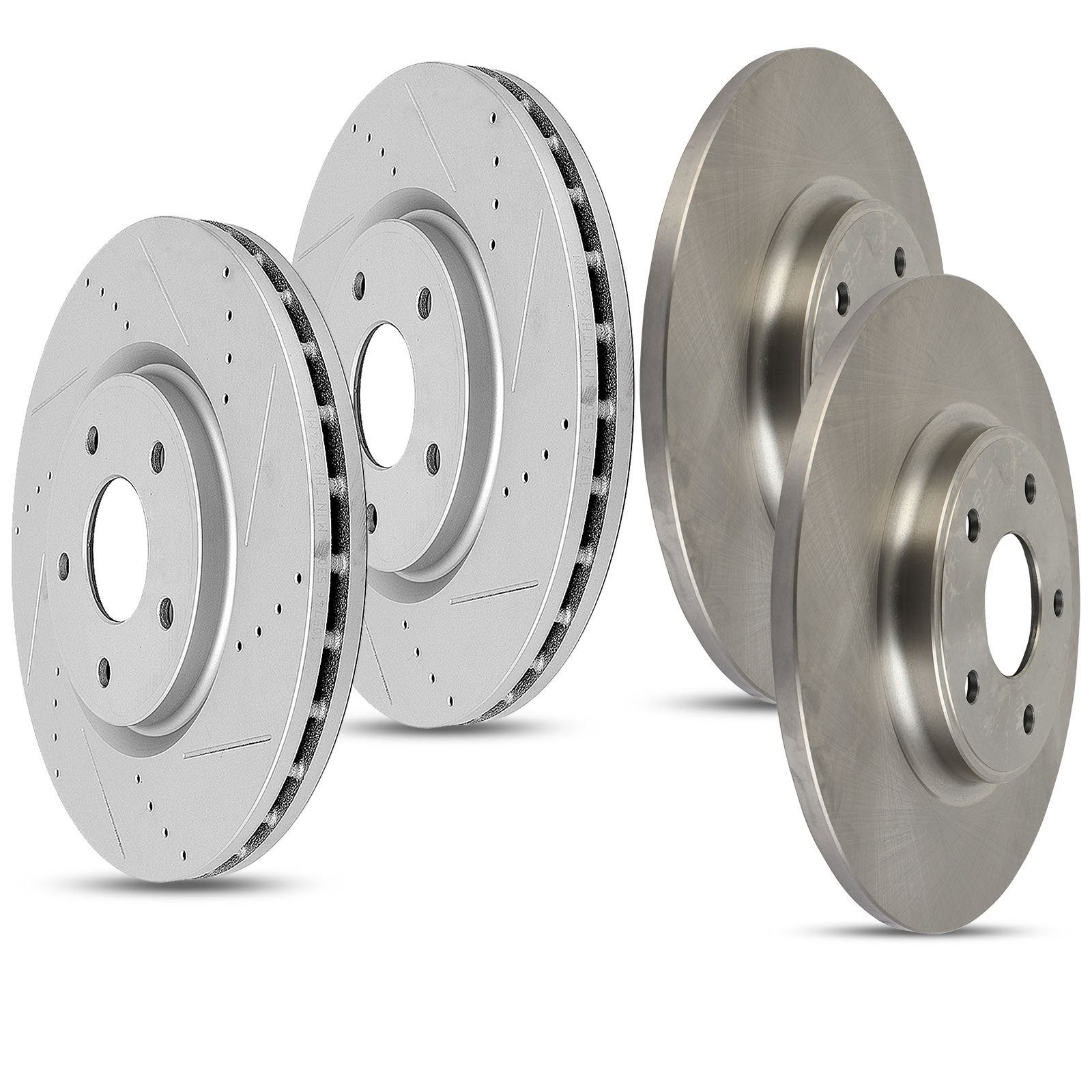 Front and Rear Discs Brake Rotors For Chrysler Town & Country Dodge Journey