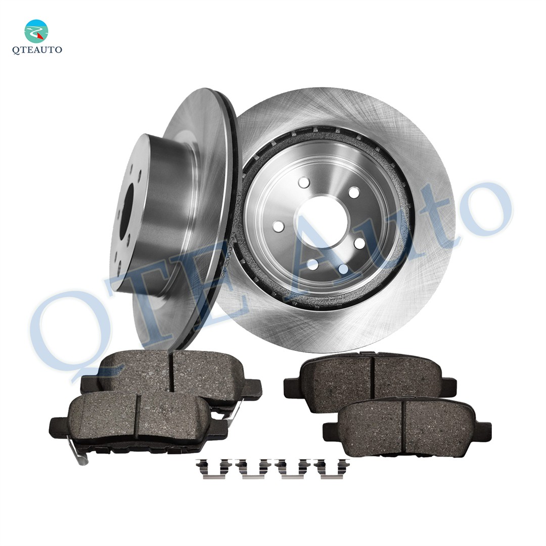 6P Rear 308mm Brake Disc Rotors-Ceramic Brake Pad Kit For 2005-2008 Infiniti G35