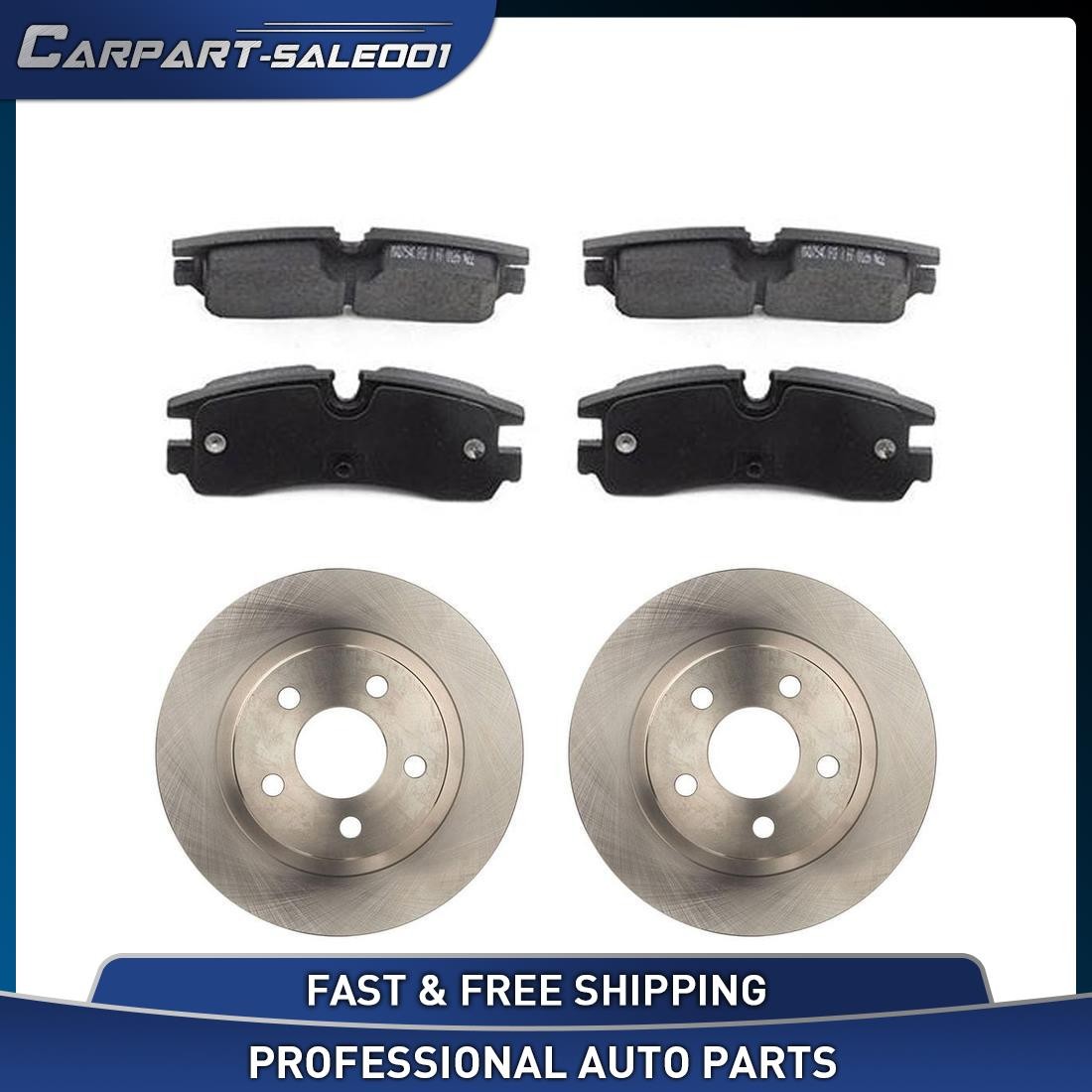 For 1998-2003 Cadillac Seville OE Rear Disc Rotors and Brake Pads Set