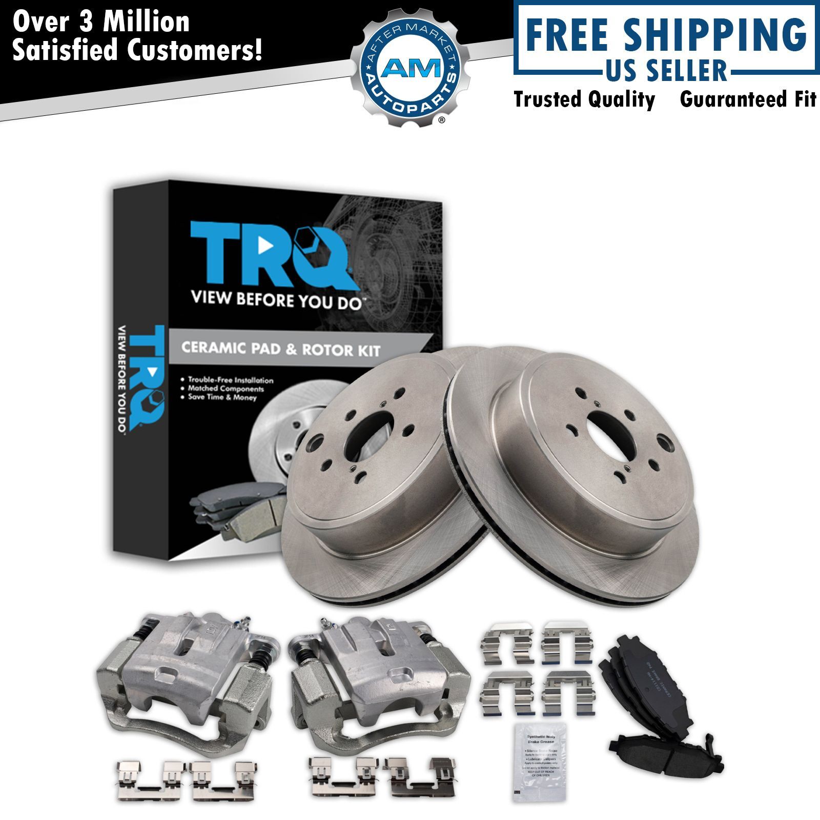 Rear Brake Pad & Rotor Kit Fits 2010-2014 Subaru Legacy