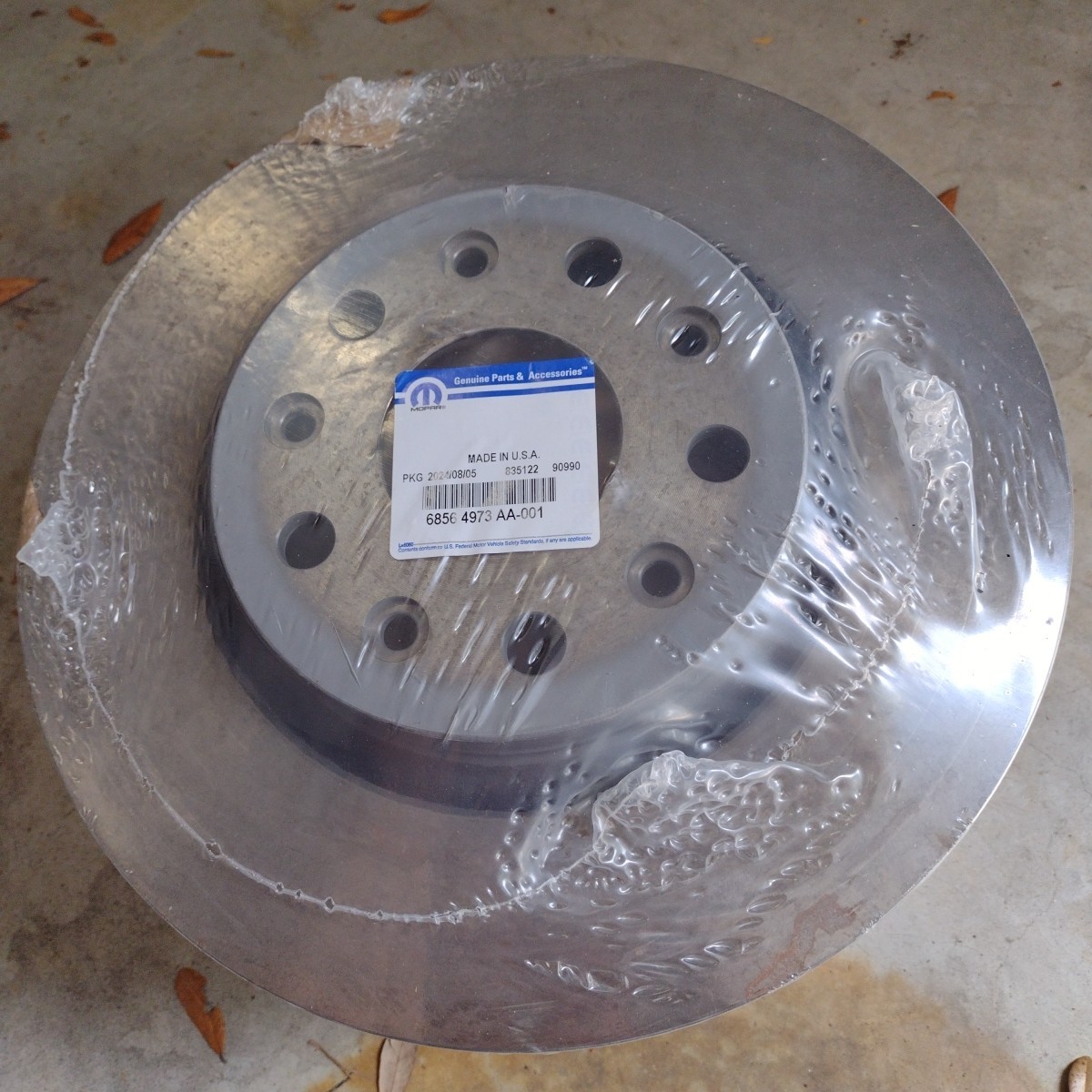 Genuine Mopar Brake Rotor 68564973AA