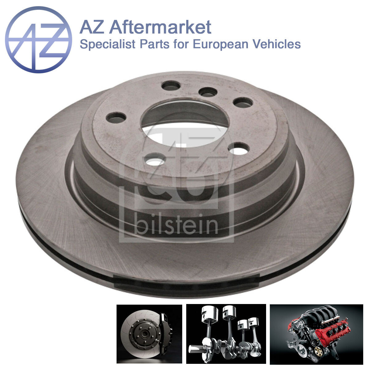 Fits BMW 3 Series 2011- 4 Series 2013- AZ Rear Brake Discs #3 34216864900