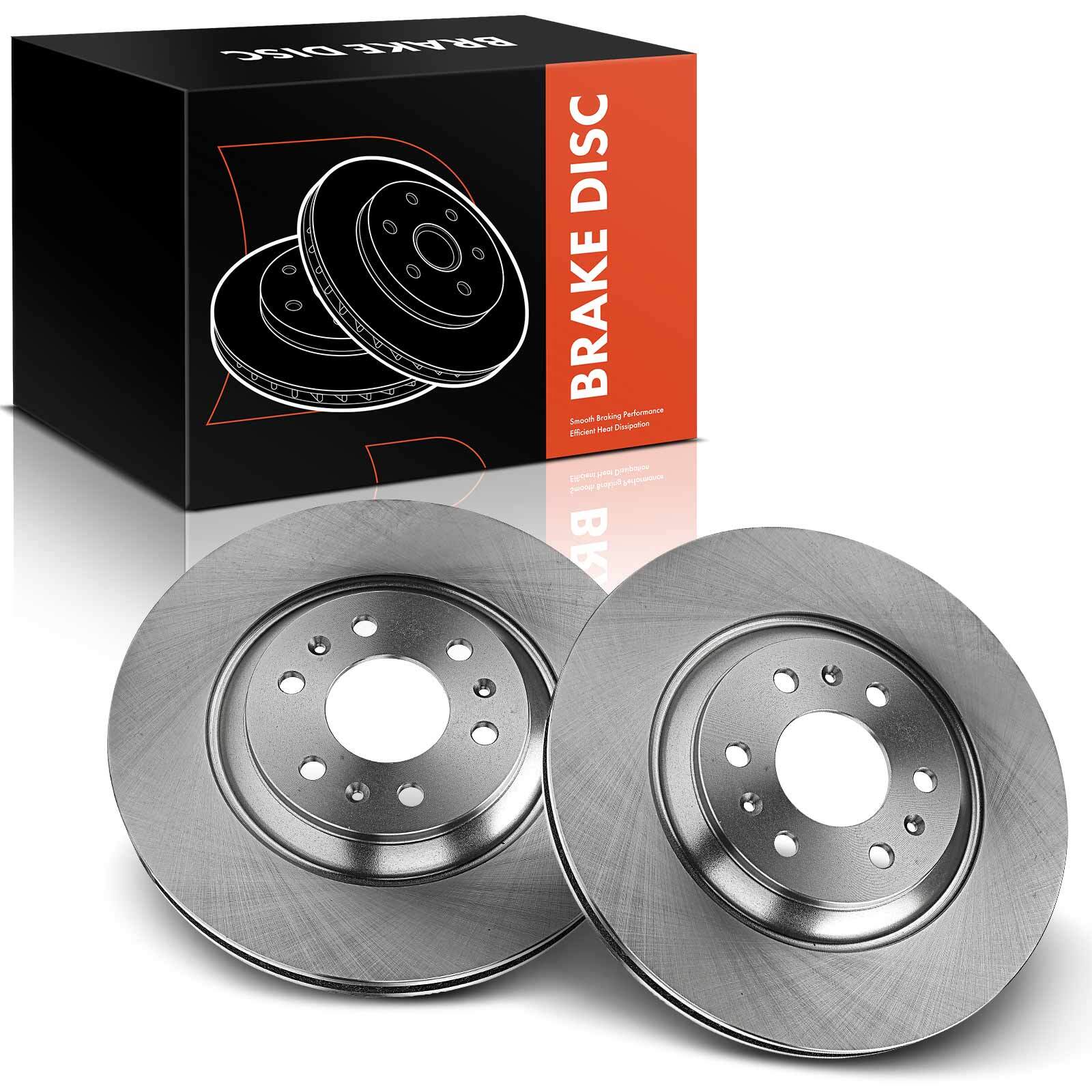2x New Front Side Disc Brake Rotors for Cadillac SRX 2004 2005-2009 V6 3.6L 4.6L