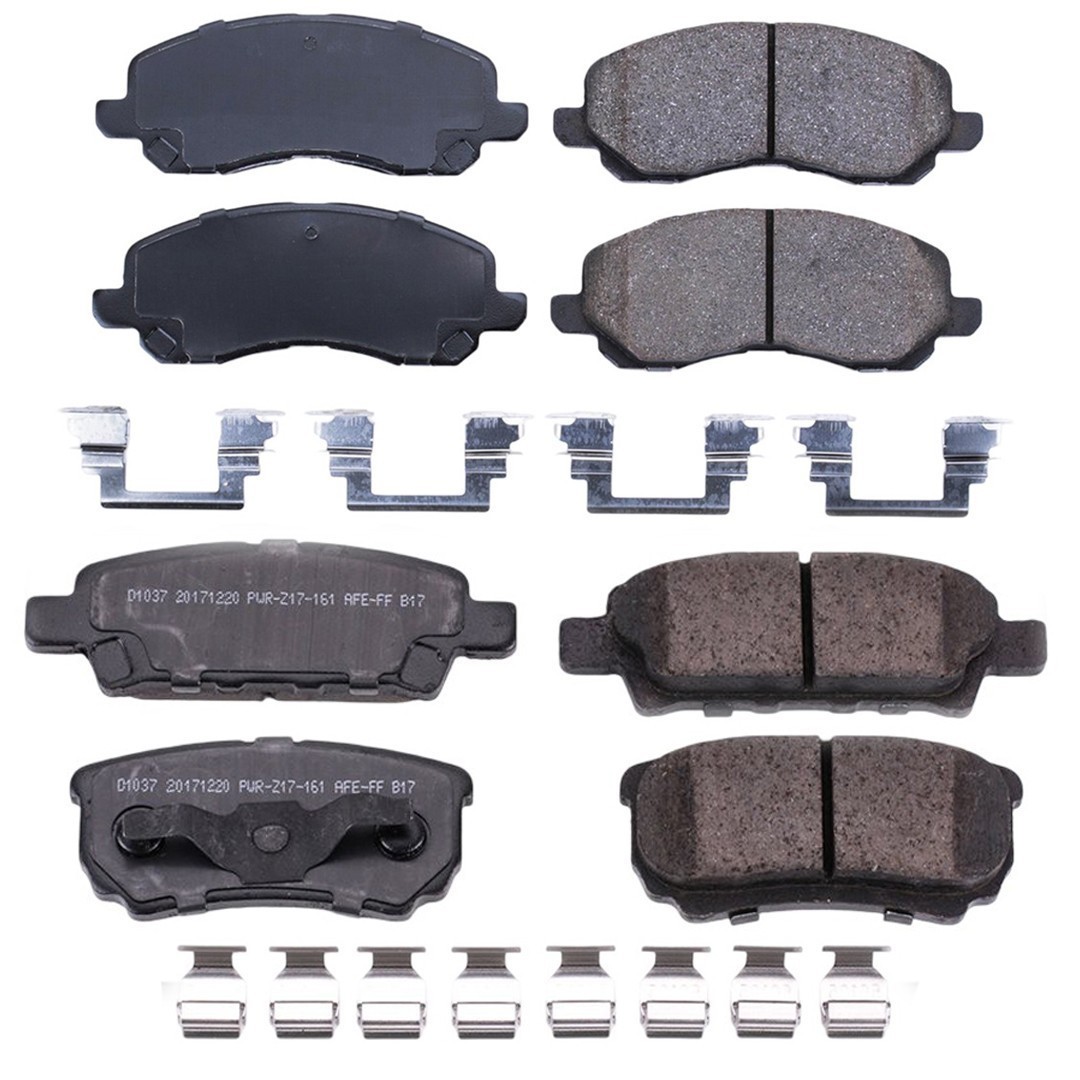 New OE Front & Rear Ceramic Brake Pads Kit For 2007-2017 Jeep Compass 9 Yr Warr.