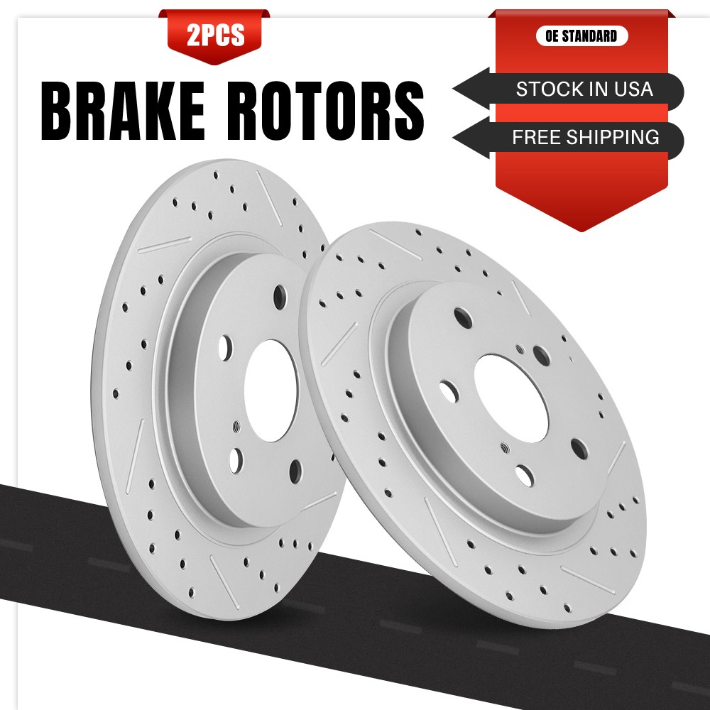 279mm Rear Disc Brake Rotors for Toyota Matrix Corolla iM Scion xB Pontiac Vibe