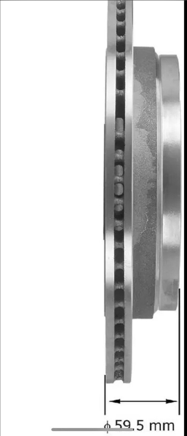 Disc Brake Rotor-Natural Rear Bendix PRT5947 New Open Box