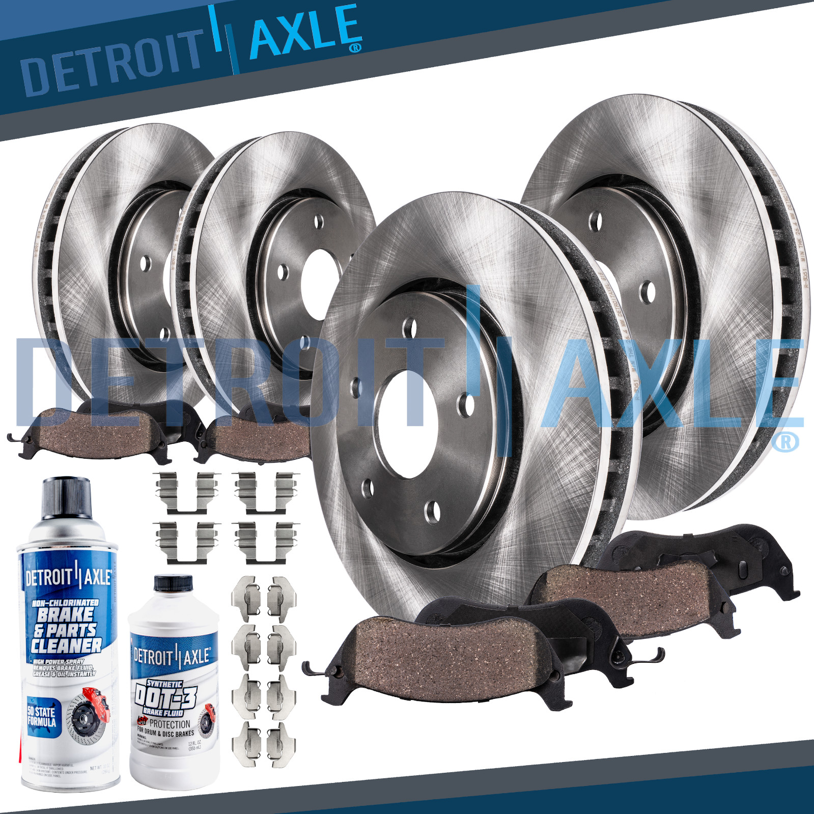 332mm Front Rear Rotors Ceramic Pad for 2011 2012 BMW X5 X6 xDrive35i 3.0L 5 LUG