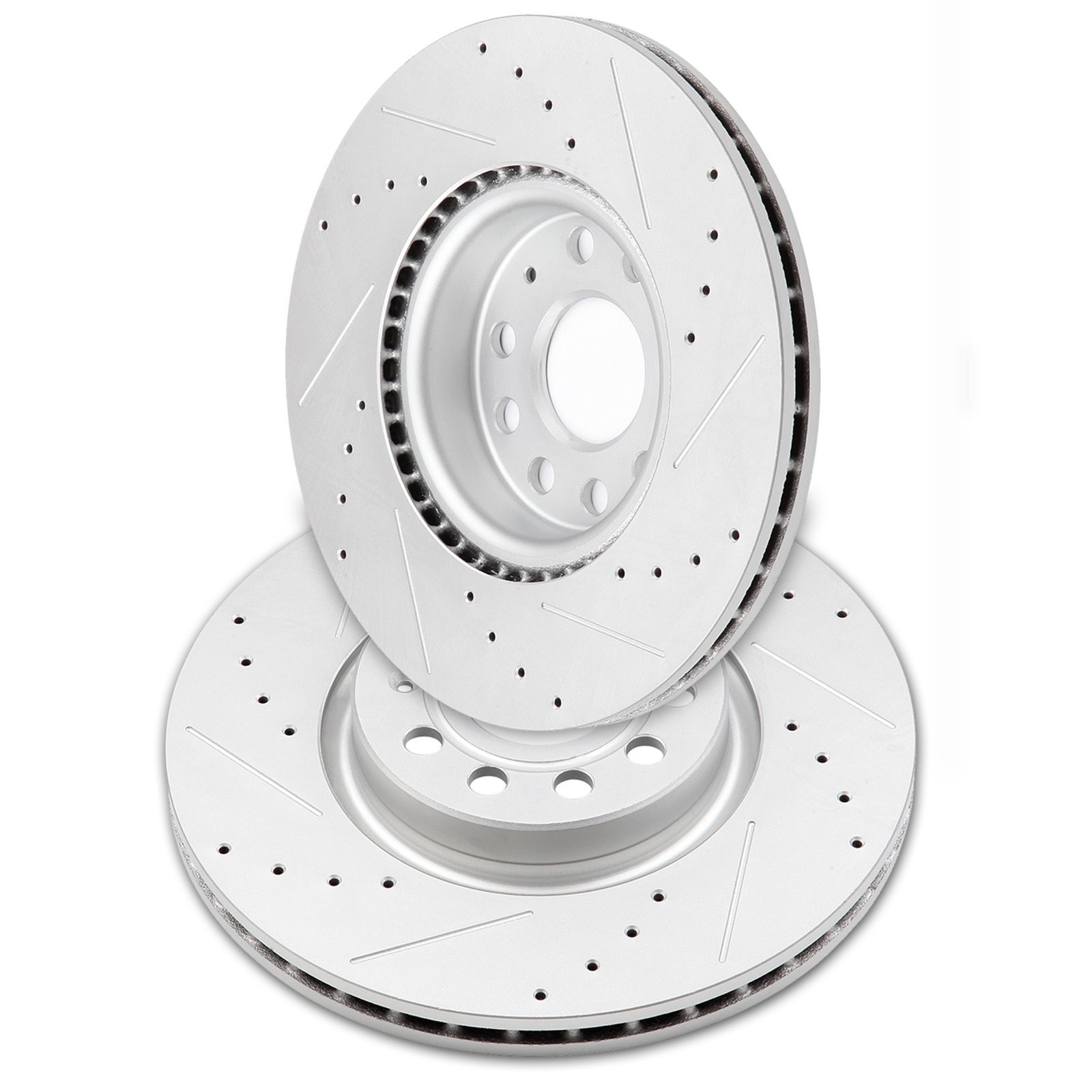 Front Brake Rotors Fits Volkswagen Beetle Jetta Audi A3 Q3 TT Drilled & Slotted