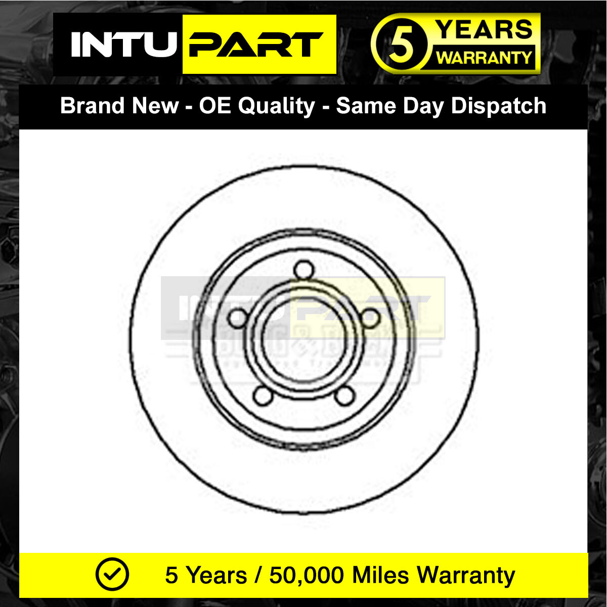 Fits Audi A4 1994-1997 1.6 1.9 TDi IntuPart Front 1x Brake Disc 8D0615301A