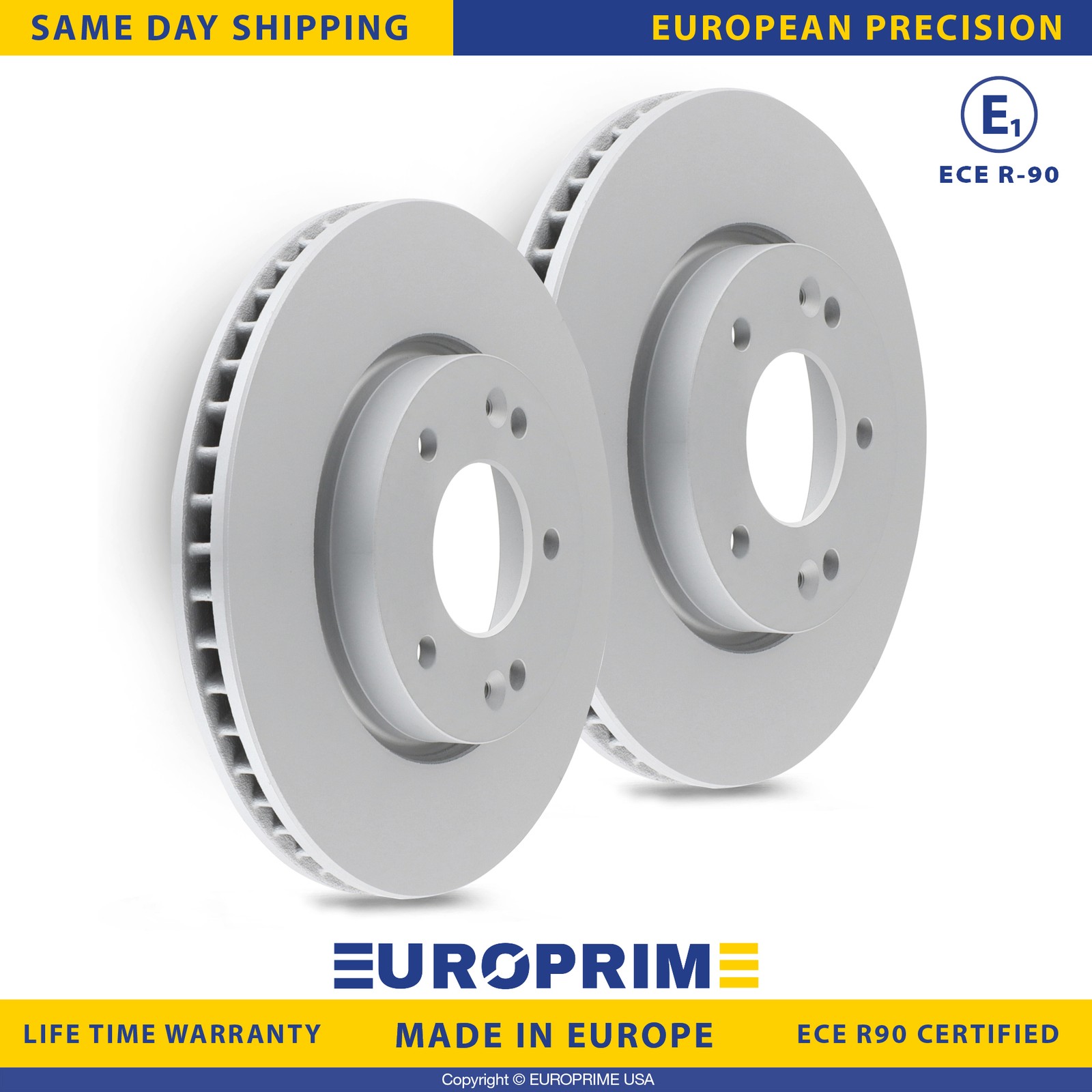 11.02 in Front Brake Rotor Set for Hyundai Sonata 10-12 Tucson 10-13 Kia Forte 5
