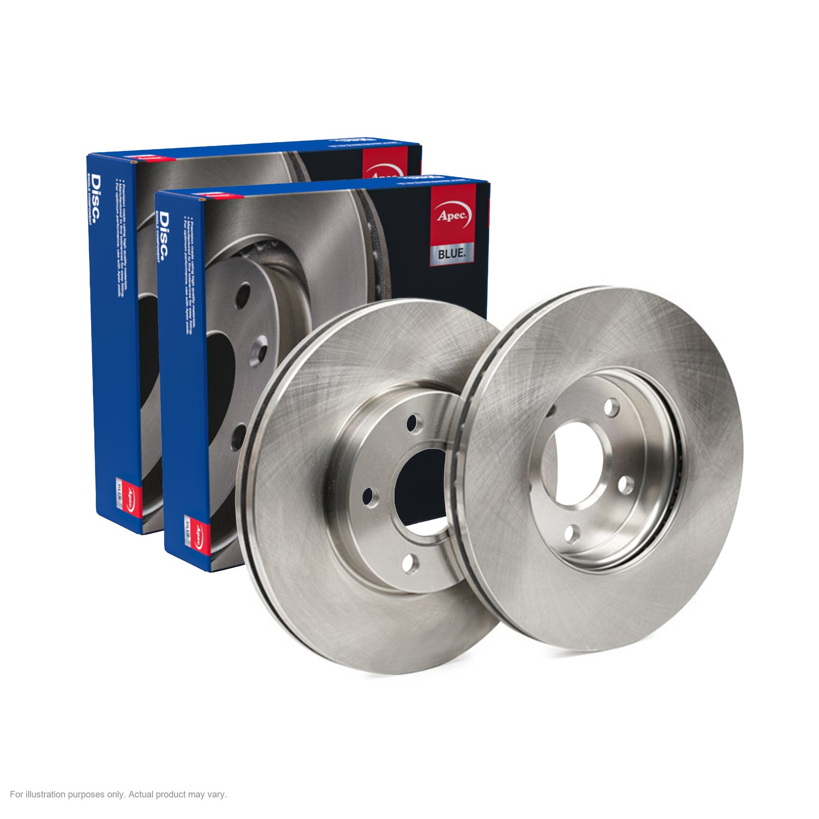 2x APEC Front Brake Discs For FORD FOCUS III Saloon 1.6 110kW/150HP/1596cc
