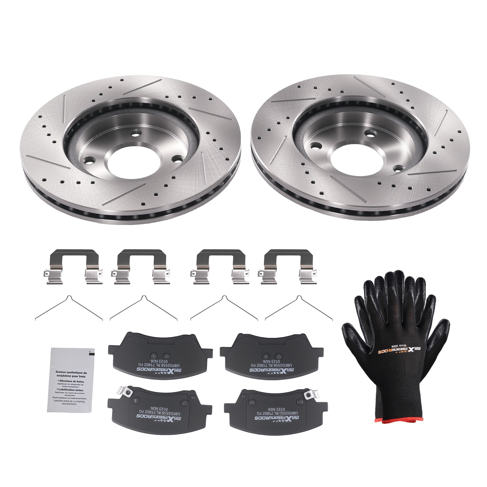 Front Brake Rotors & Ceramic Pads Kit for Hyundai Elantra 2017-2020 S31584 P1912