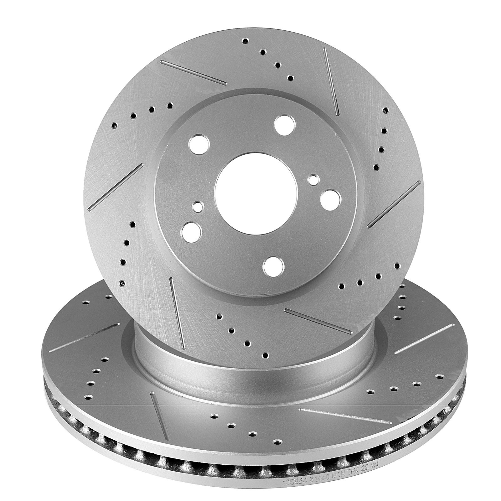 10.83″ (275mm) Front Drilled Rotor for Toyota RAV4 Prius Slotted Drilled 2 Pcs