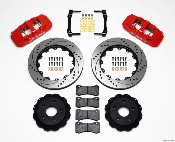 Wilwood AERO4 Rear Big Brak Kit Fits 2016-17 Camaro,14″Drilled Rotors,LT,SS,ZL1-