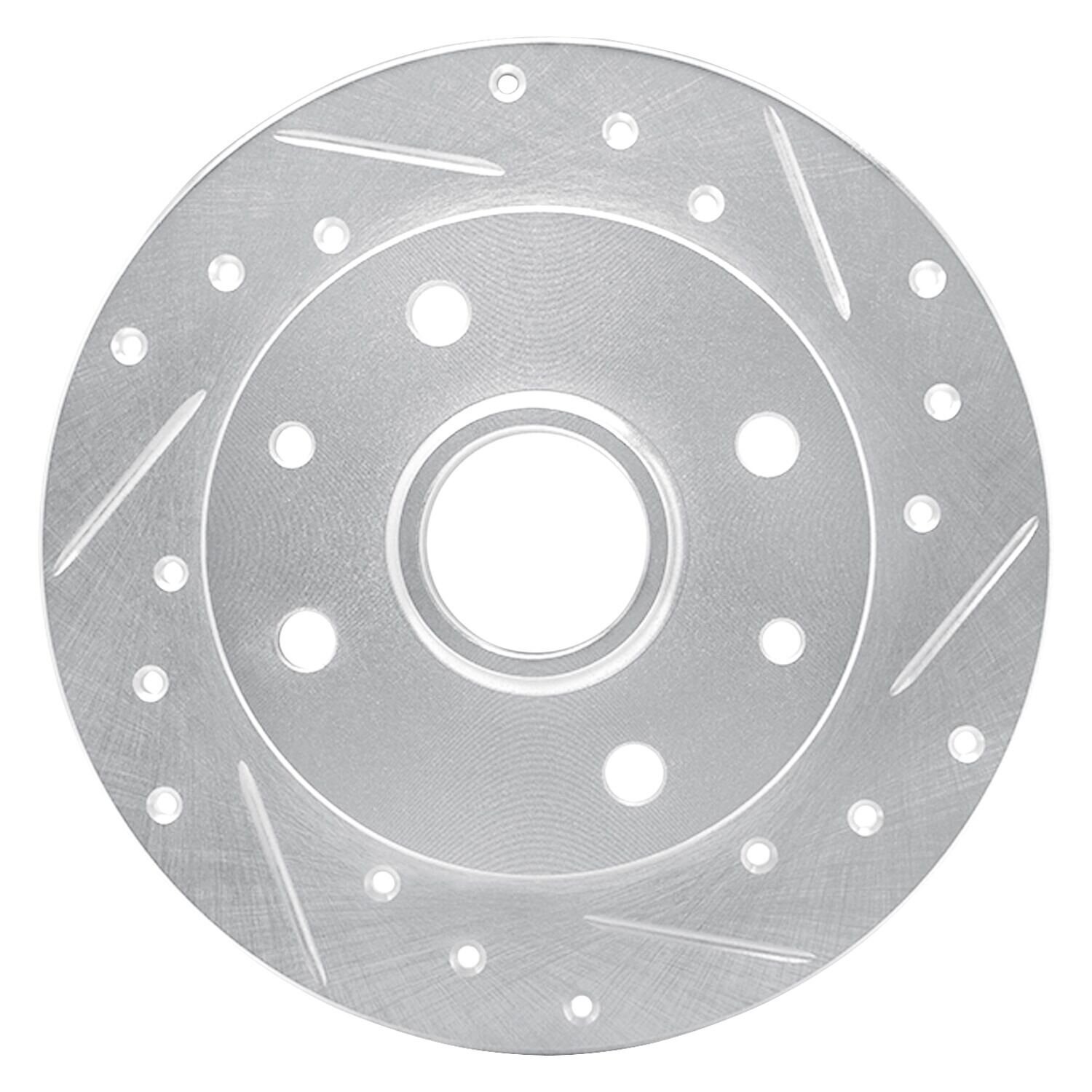 For Mazda RX-7 81-85 Brake Rotor eLINE Drilled & Slotted 1-Piece Rear Passenger