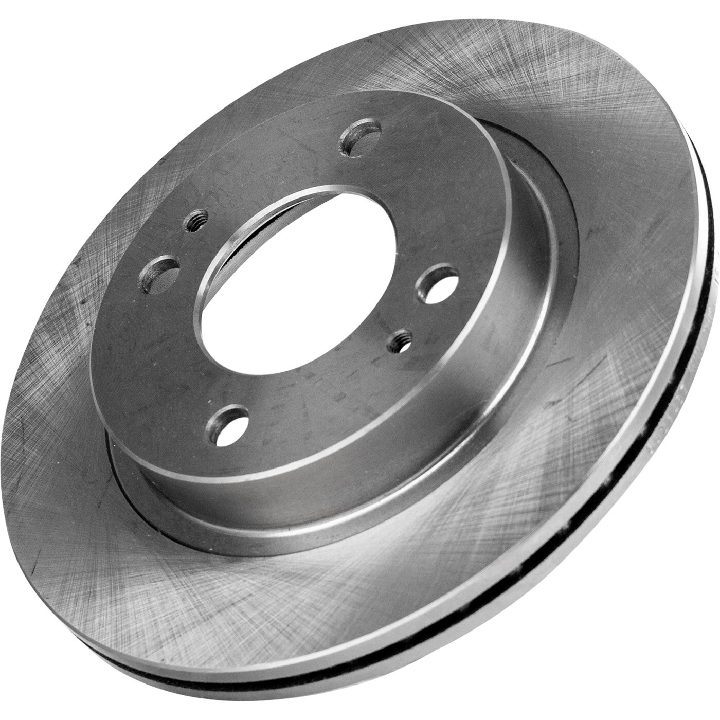 Front Brake Disc and Pad Kit For 2014-15 Mitsubishi Mirage Ceramic Plain Surface