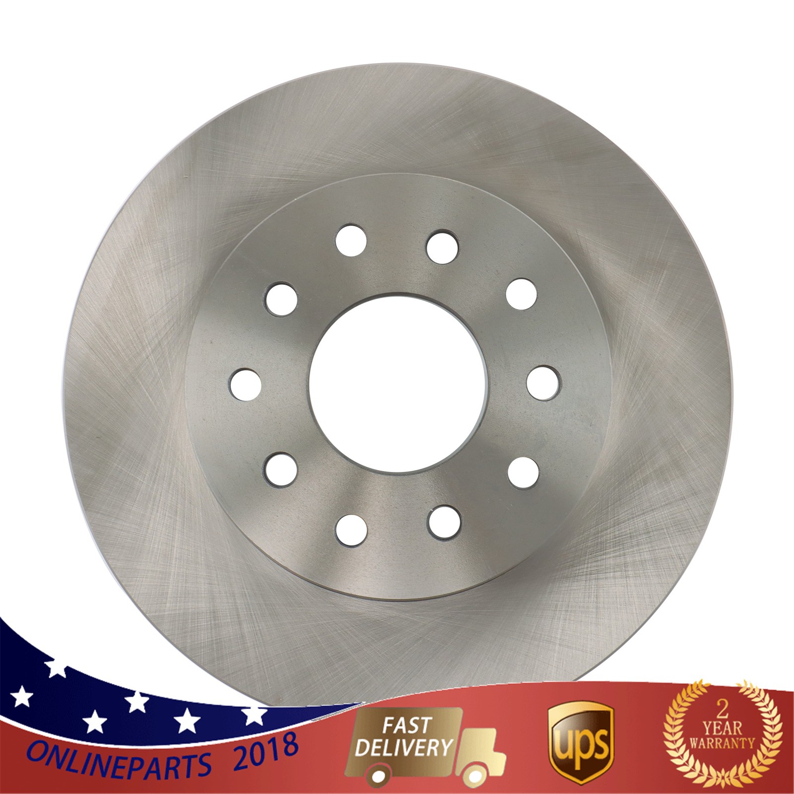 Bolt-On Rear Disc Brake Conversion Kit For GM 10 & 12 drilled and slotted rotors