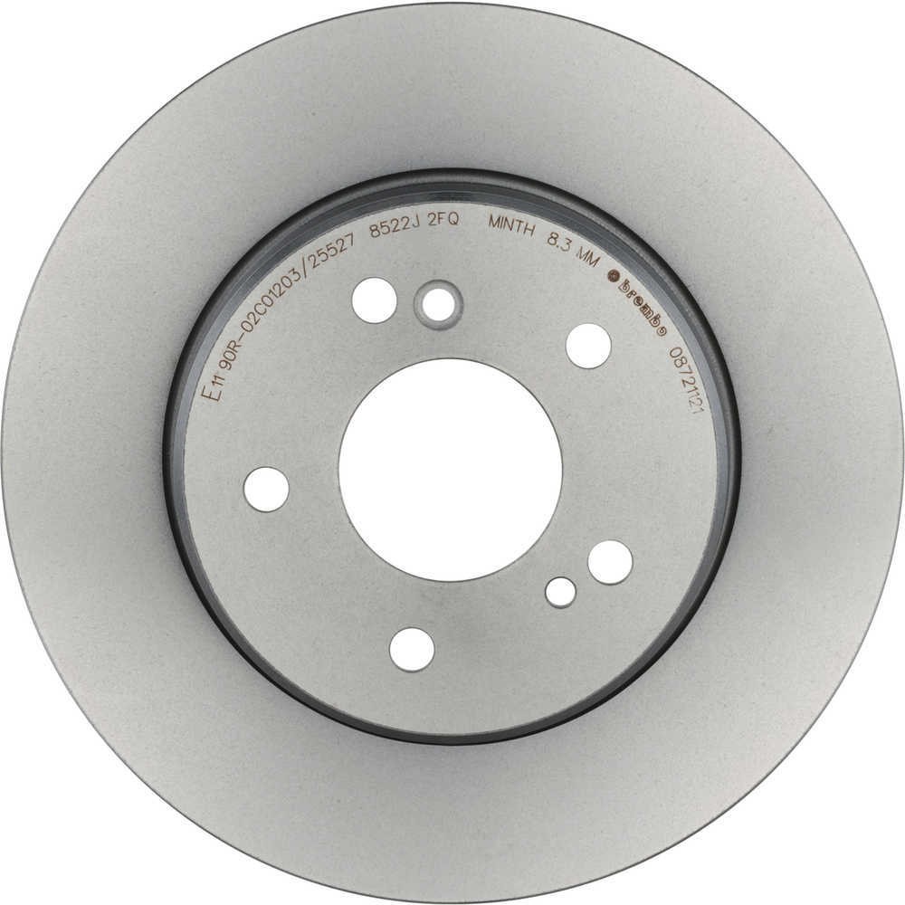 Disc Brake Rotor-Premium UV Coated OE Equivalent Rotor Brembo 08.7211.21