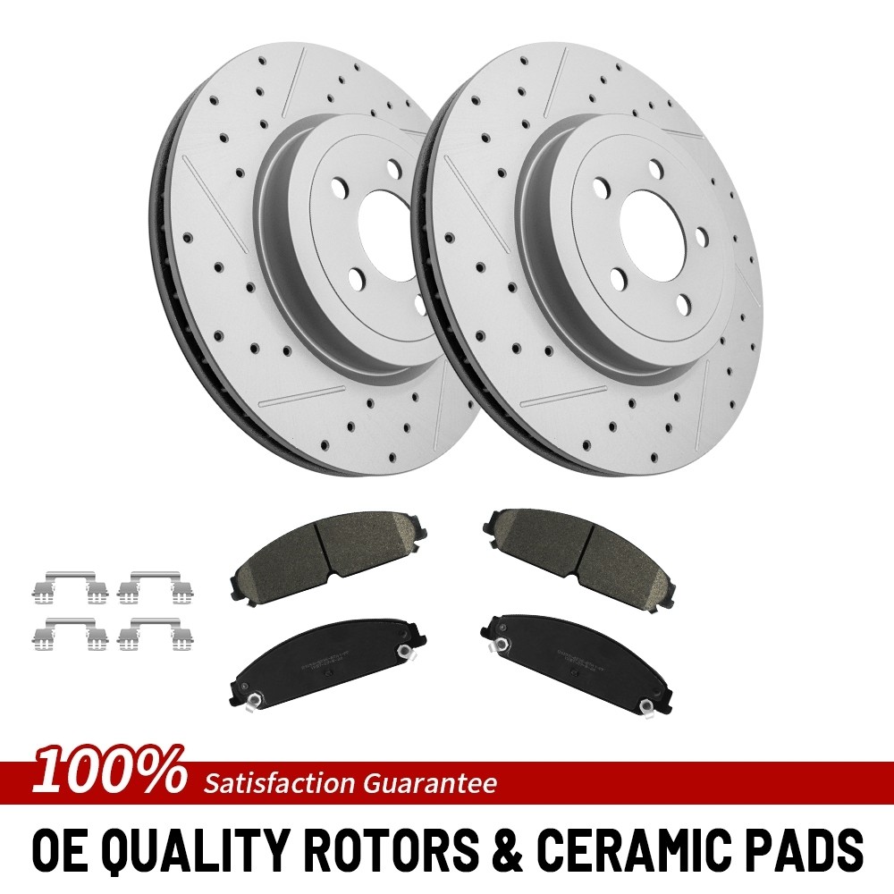 Front Brake Rotor Pad For 2005-2023 Chrysler 300 Dodge Challenger Charger Magnum