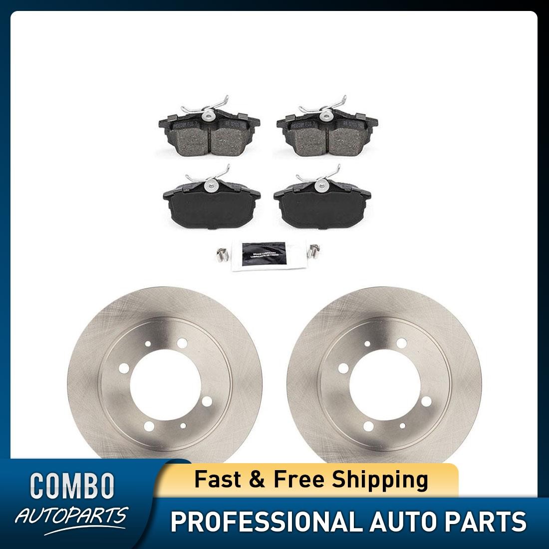 Rear Disc Brake Pad Set Disc Brake Rotor fits Volvo S40 1999-2012