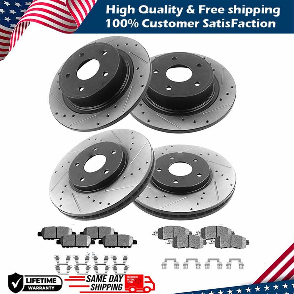 12.60” Front & Rear Rotors + Brake Pads for Dodge Charger Challenger Magnum 300