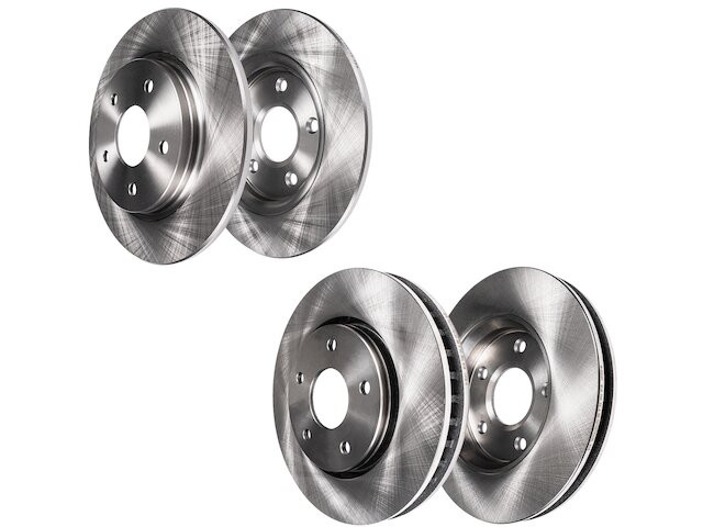 For 2002-2004 Honda Odyssey Brake Rotor Set Detroit Axle 45522SNMX 2003